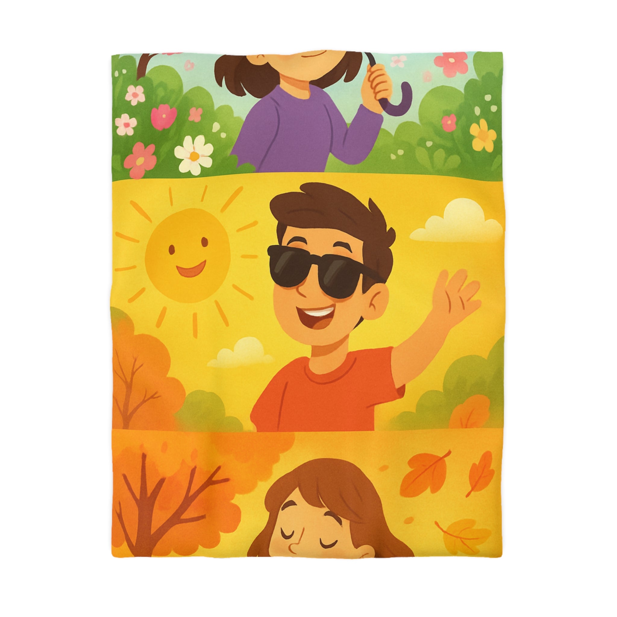 Housse de Couette Microfibre Design Artistique Moderne Décoration Chambre Confort Premium