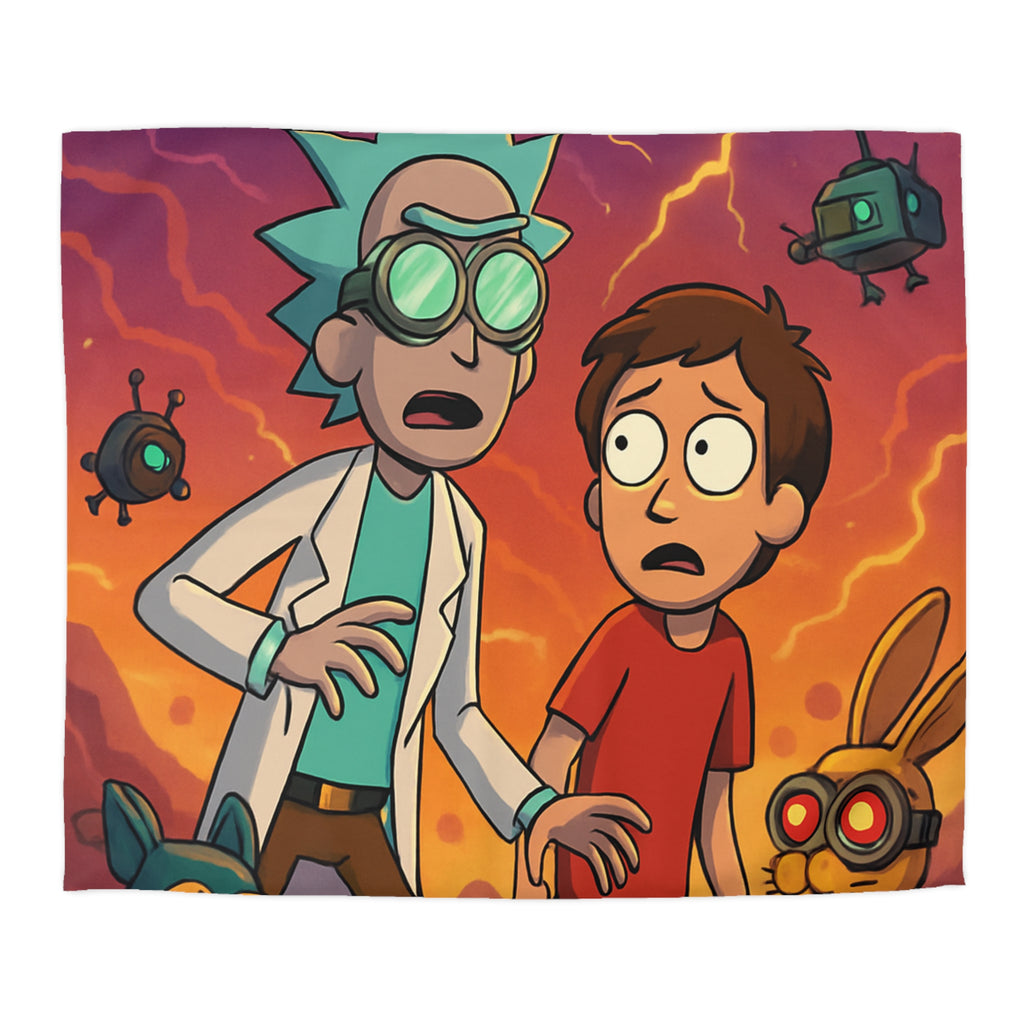 Housse de Couette Microfibre Motif Créatif Original Style Contemporain Chambre Élégante