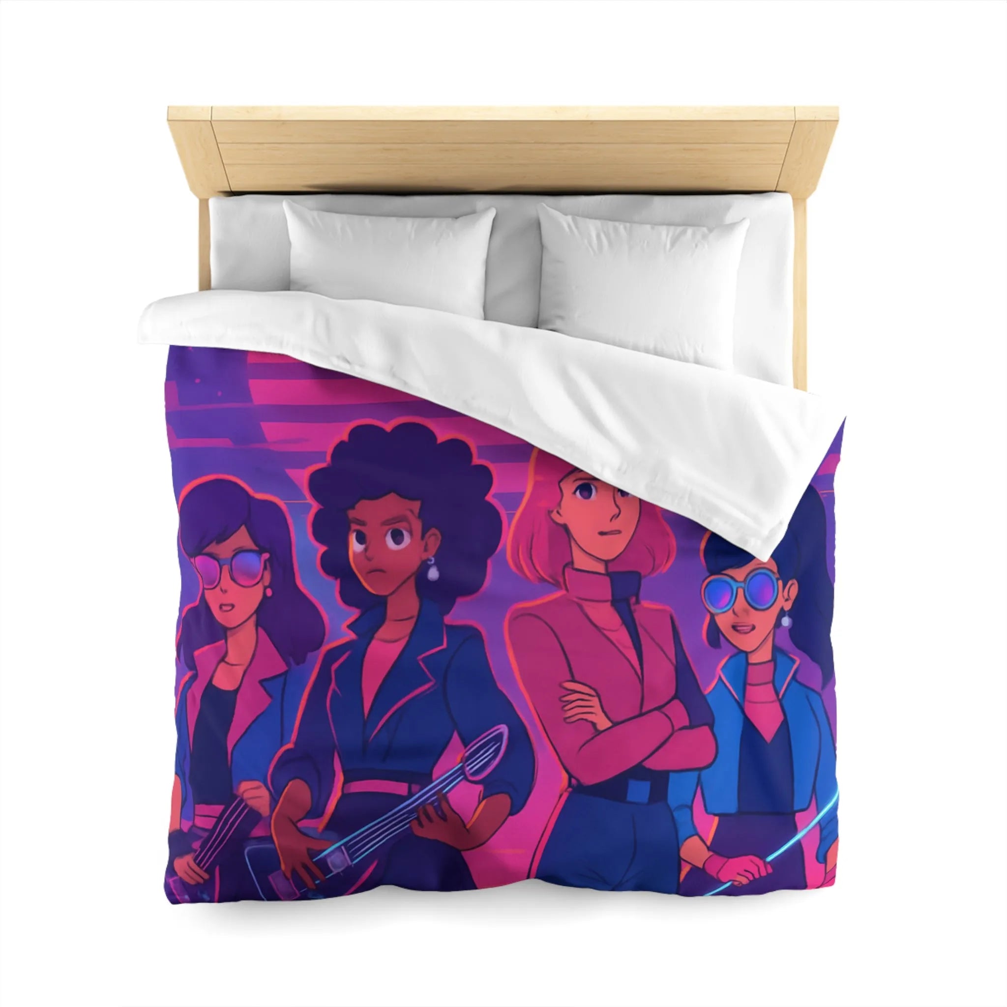 Énergisez Votre Chambre avec une Couette Musique Synthwave et Groupes de Rock Féminins