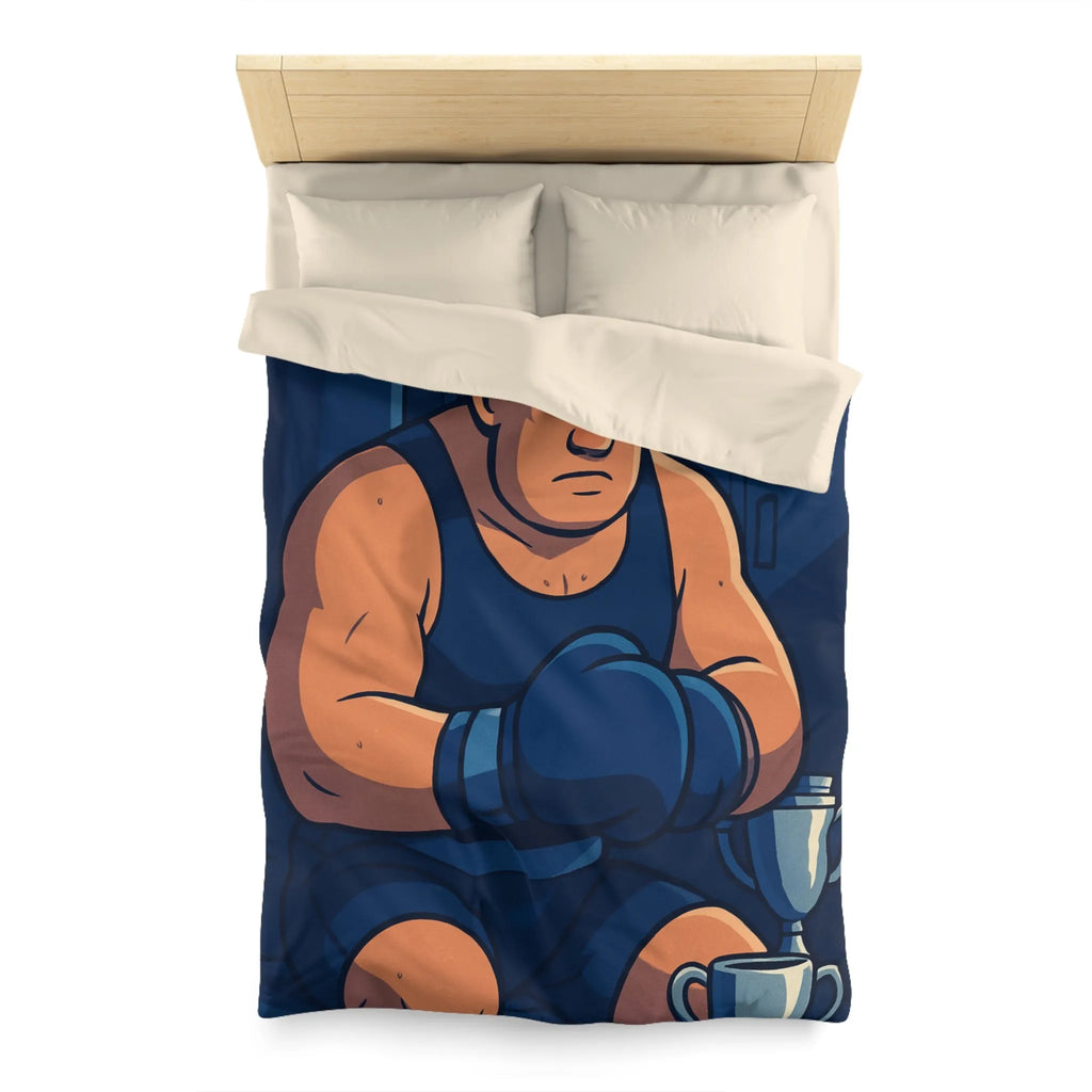 Housse de Couette Microfibre Art Graphique Contemporain Style Décoratif Chambre Tendance