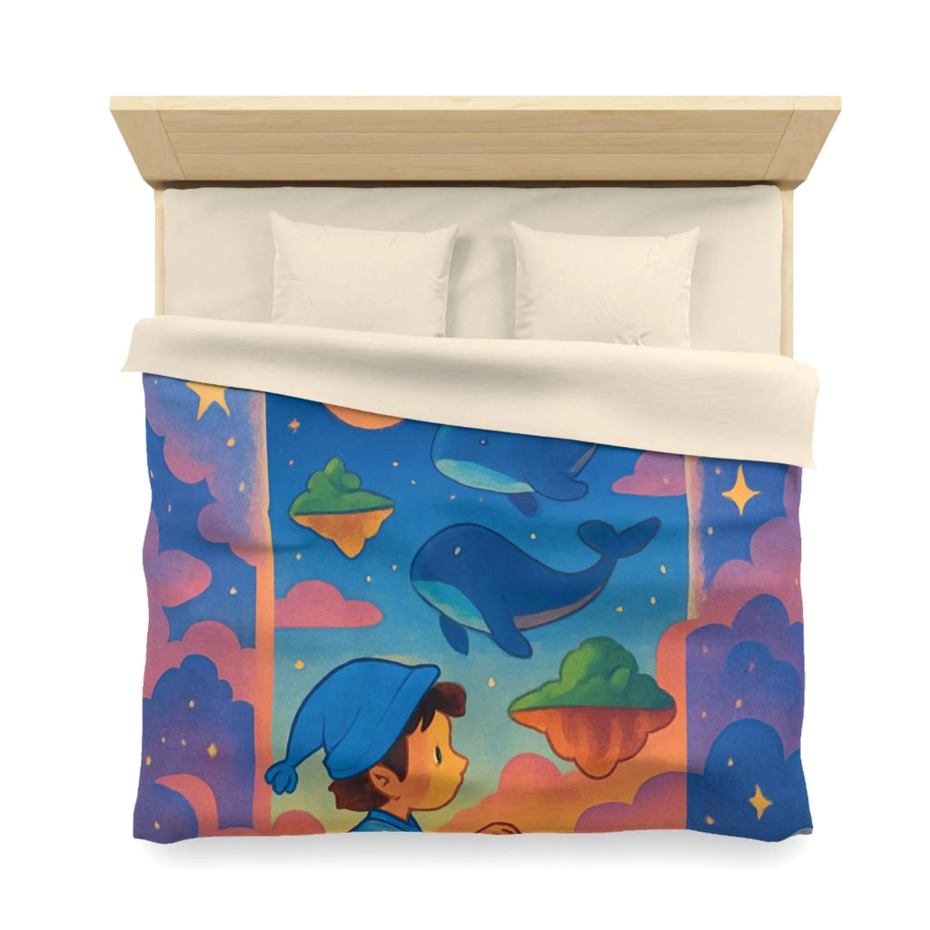 Housse de Couette Enfant : Voyage Imaginaire Étoilé pour Rêves Enchantés et Doux Sommeil