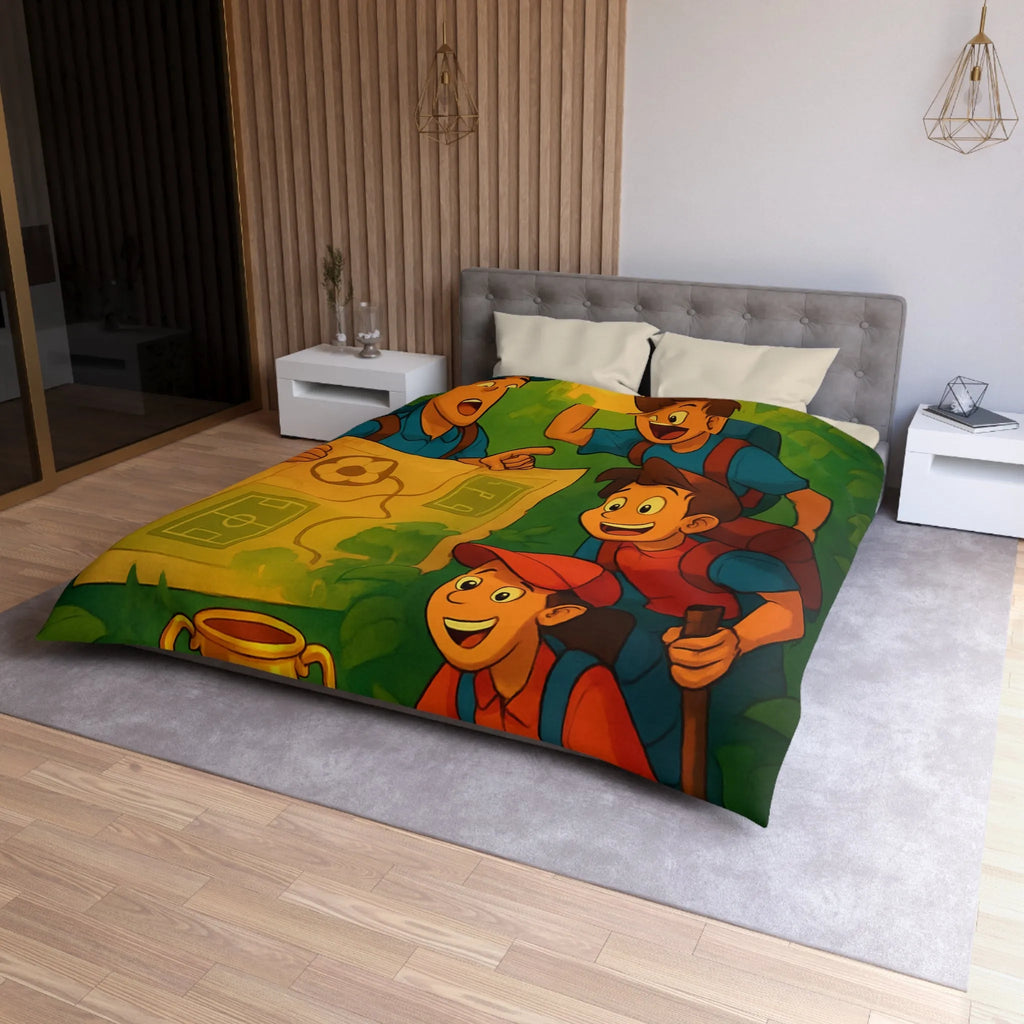 Explorez la jungles enchantée et découvrez un trésor inestimable sous un coucher de soleil vibrant