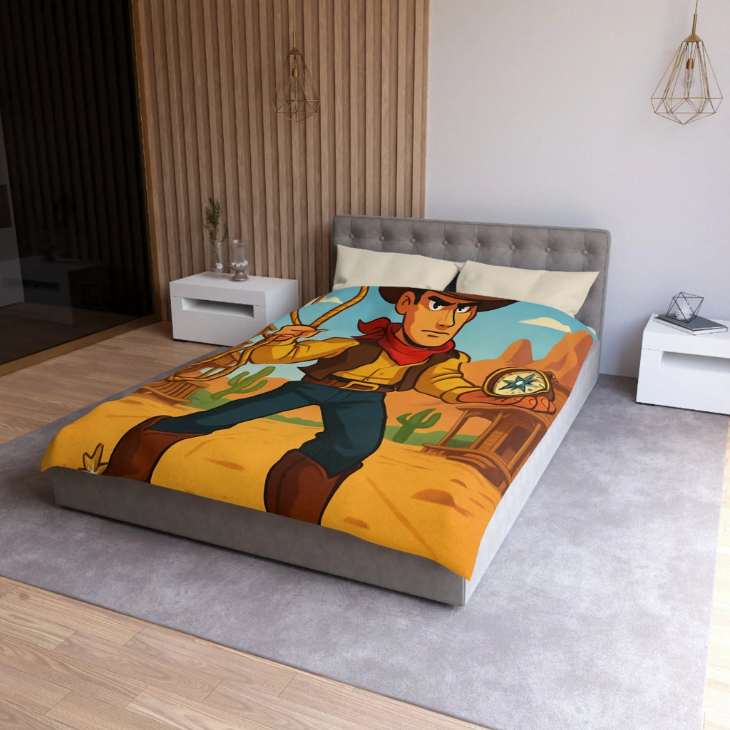 Cowboy Cartoonesque dans le Désert, Lasso et Boussole, Aventure Far West Humoristique