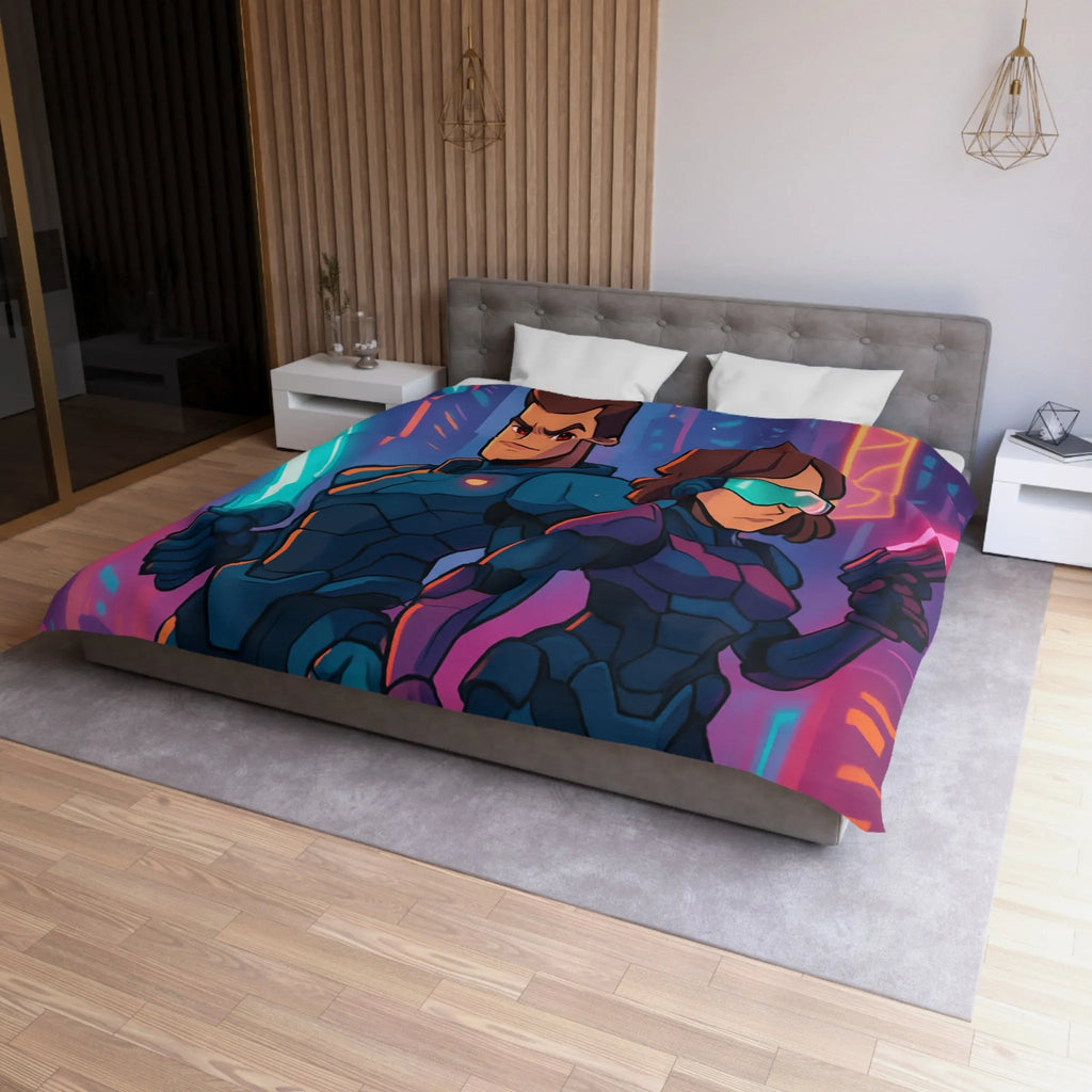 Housse de Couette Microfibre Création Artistique Moderne Design Exclusif Décoration Chambre