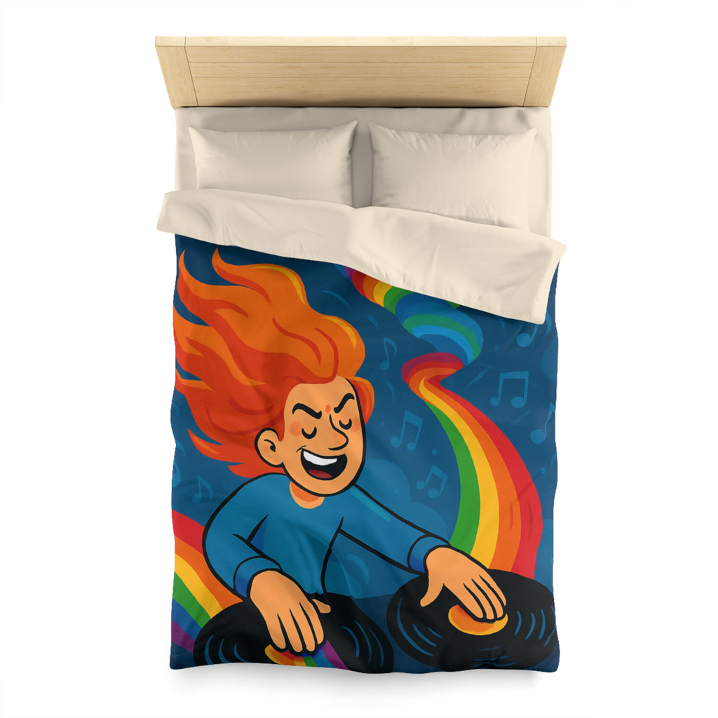 Housse de Couette Microfibre Design Artistique Moderne Décoration Chambre Confort Premium