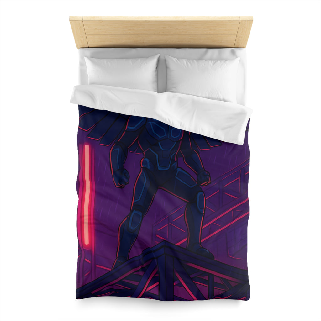 Housse de Couette Microfibre Design Artistique Moderne Décoration Chambre Confort Premium