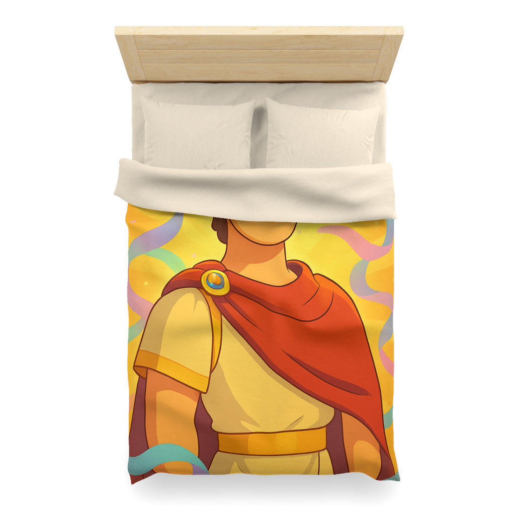 Rêves d'Empereur Romain: Housse de Couette Artistique Inspirée de l'Antiquité Dorée
