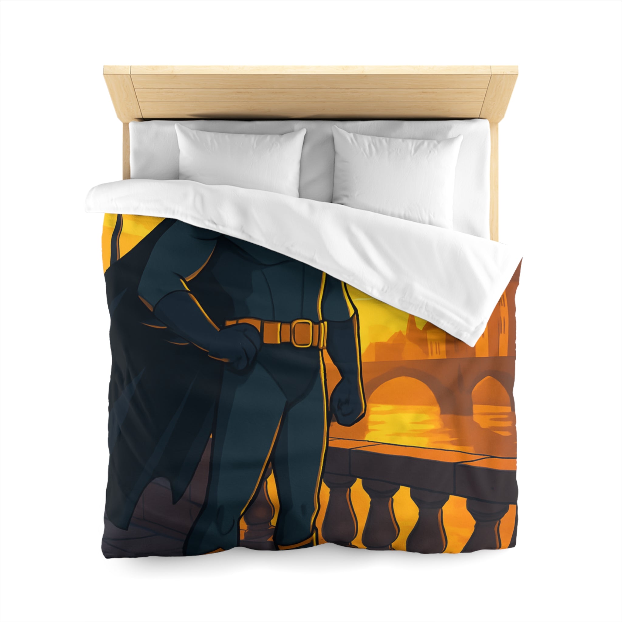 Housse de Couette Microfibre Motif Créatif Original Style Contemporain Chambre Élégante