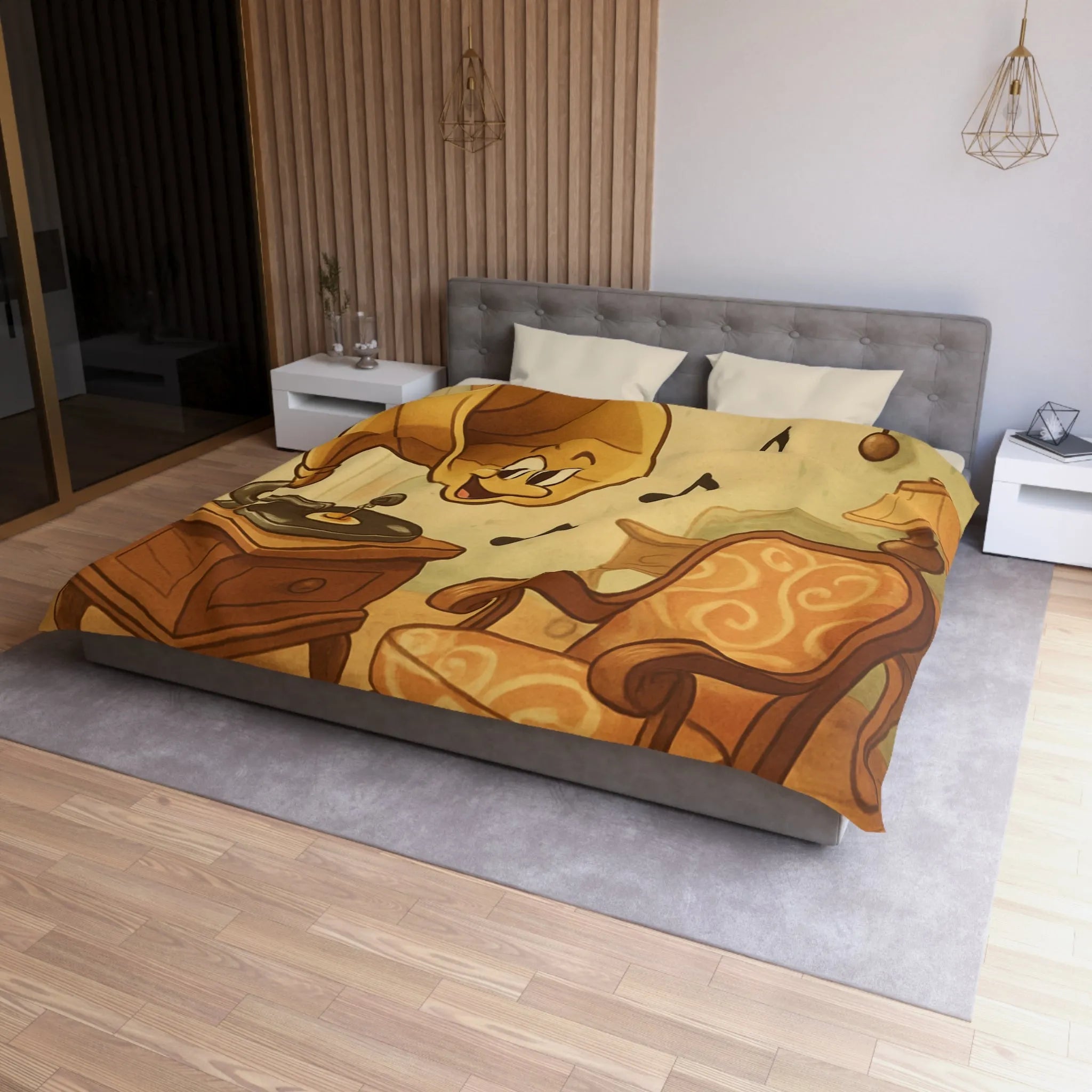 Housse de Couette Microfibre Création Artistique Moderne Design Exclusif Décoration Chambre