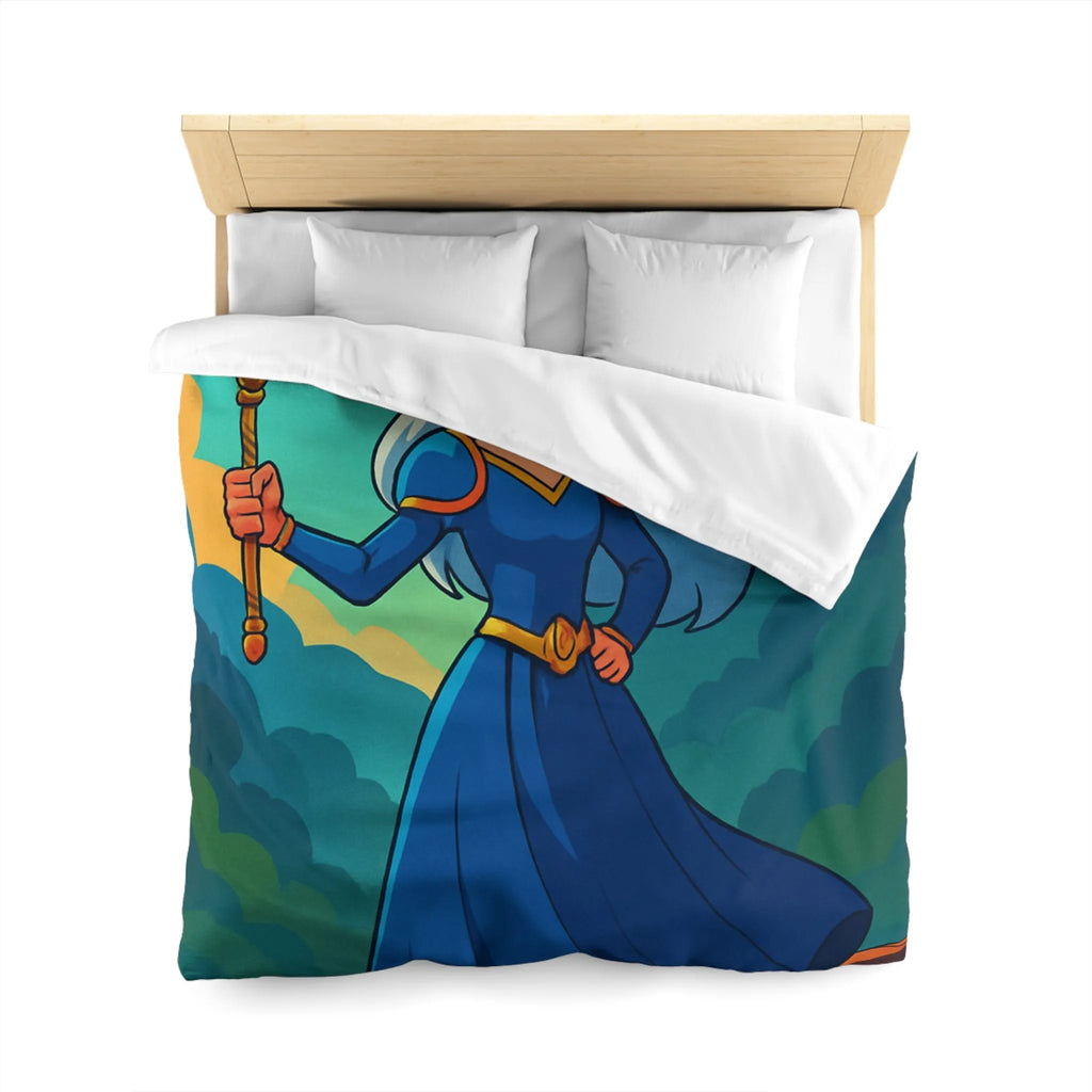 Housse de Couette Microfibre Art Graphique Contemporain Style Décoratif Chambre Tendance