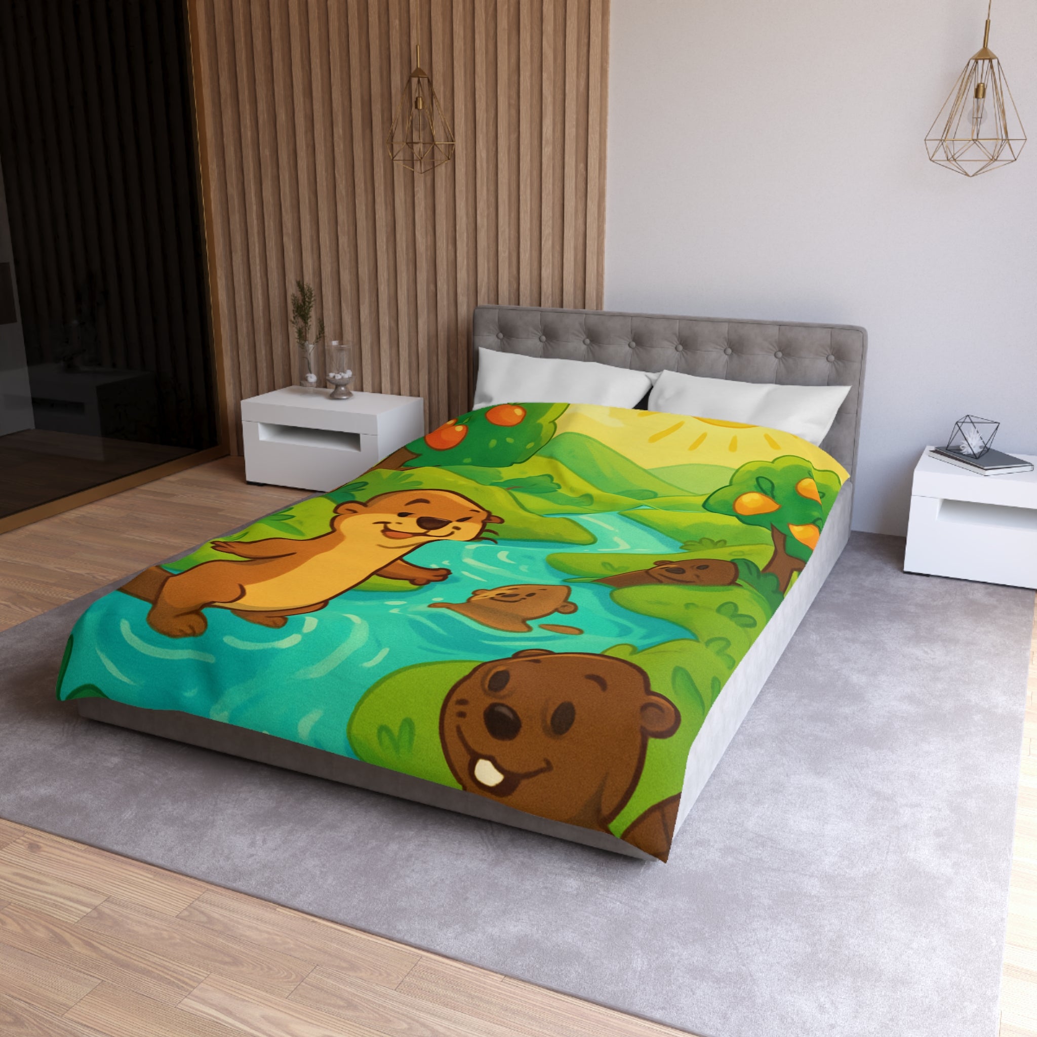 Housse de Couette Microfibre Création Artistique Moderne Design Exclusif Décoration Chambre