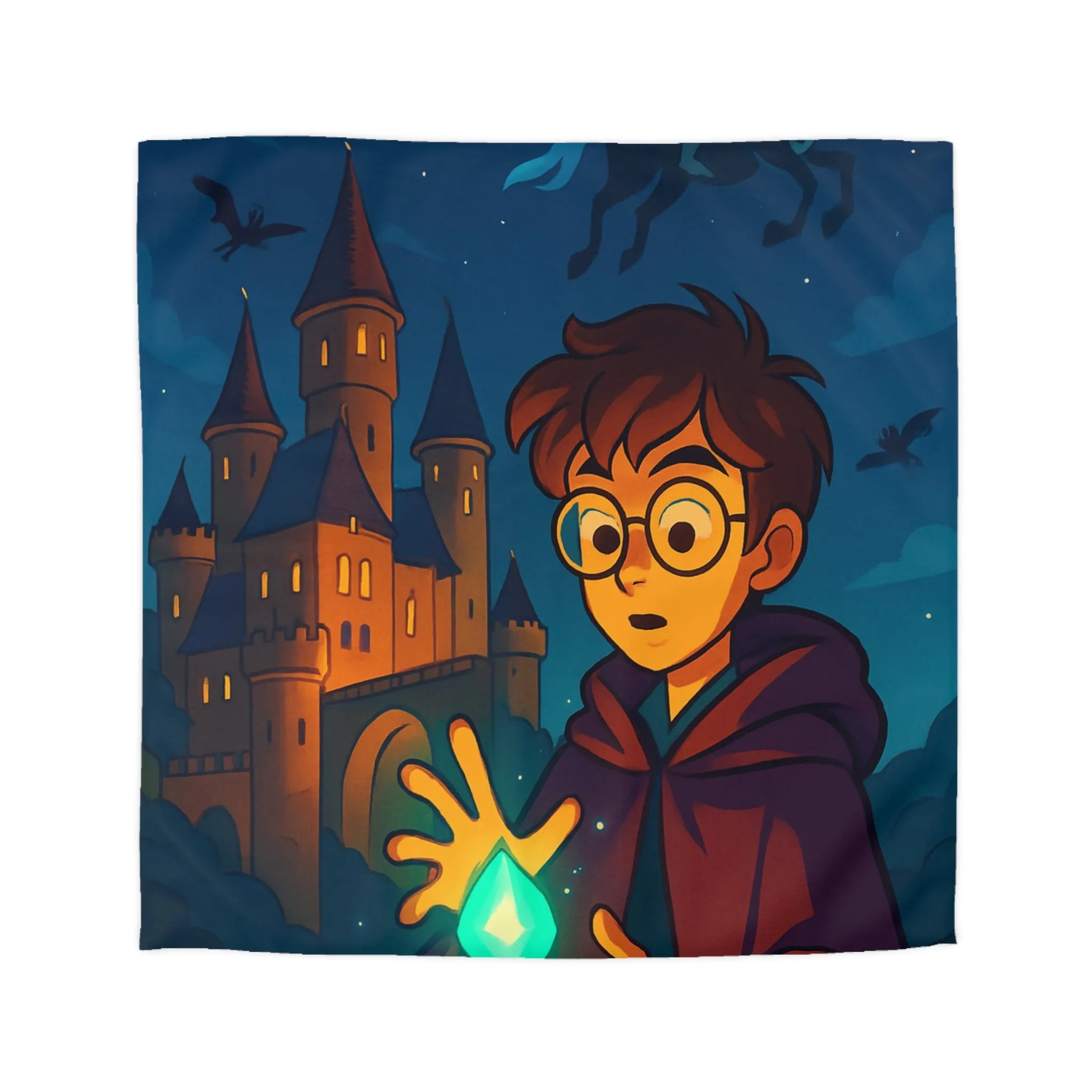 Housse de Couette Microfibre Art Graphique Contemporain Style Décoratif Chambre Tendance