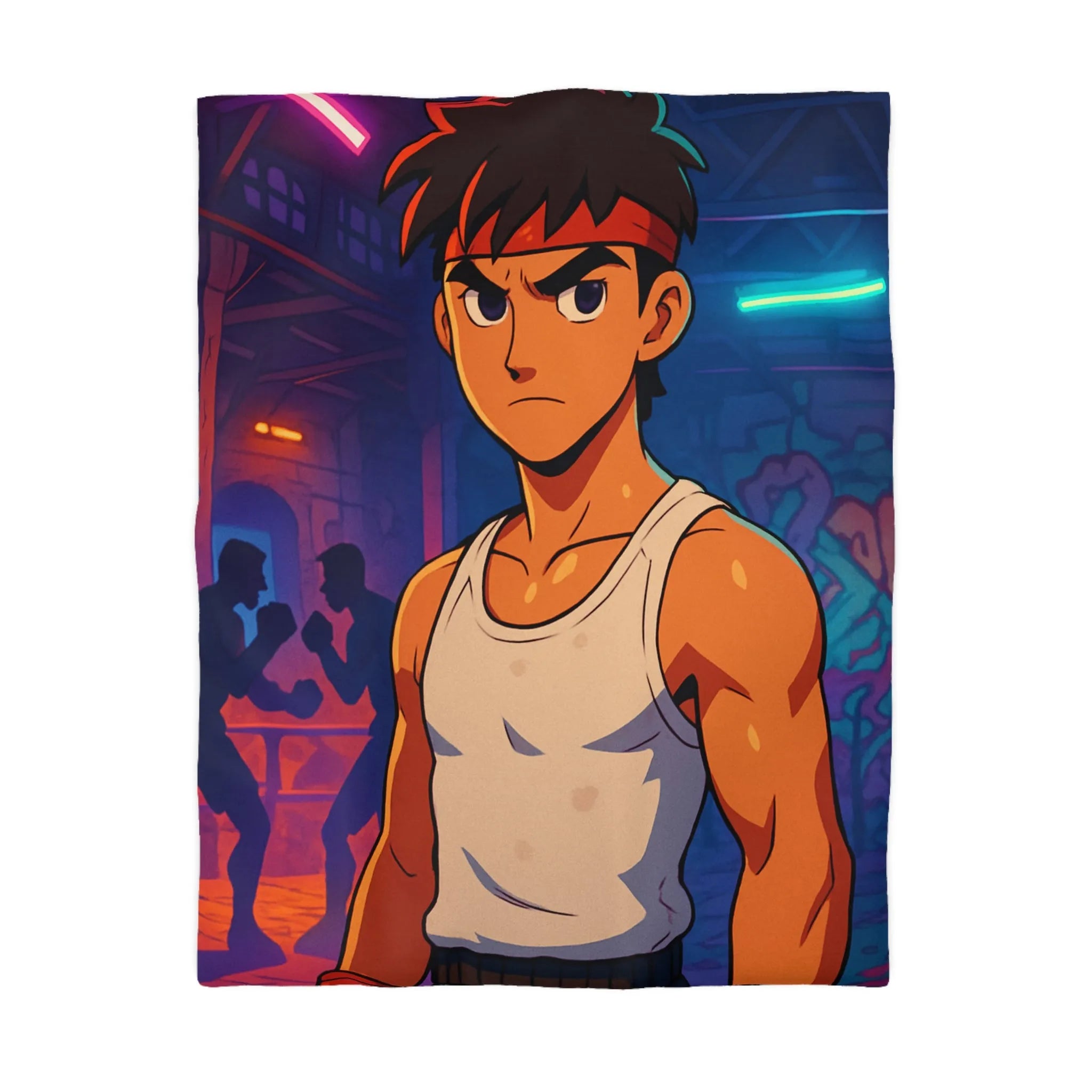 Housse de Couette Microfibre Art Graphique Contemporain Style Décoratif Chambre Tendance