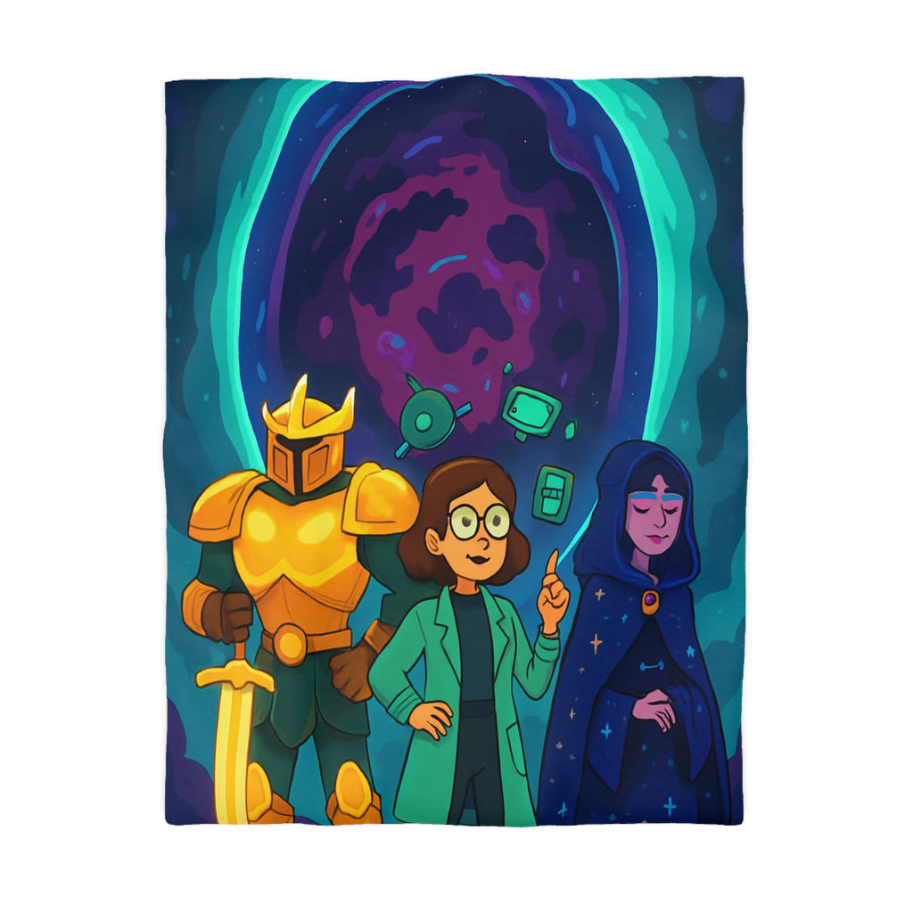 Housse de Couette Microfibre Motif Créatif Original Style Contemporain Chambre Élégante