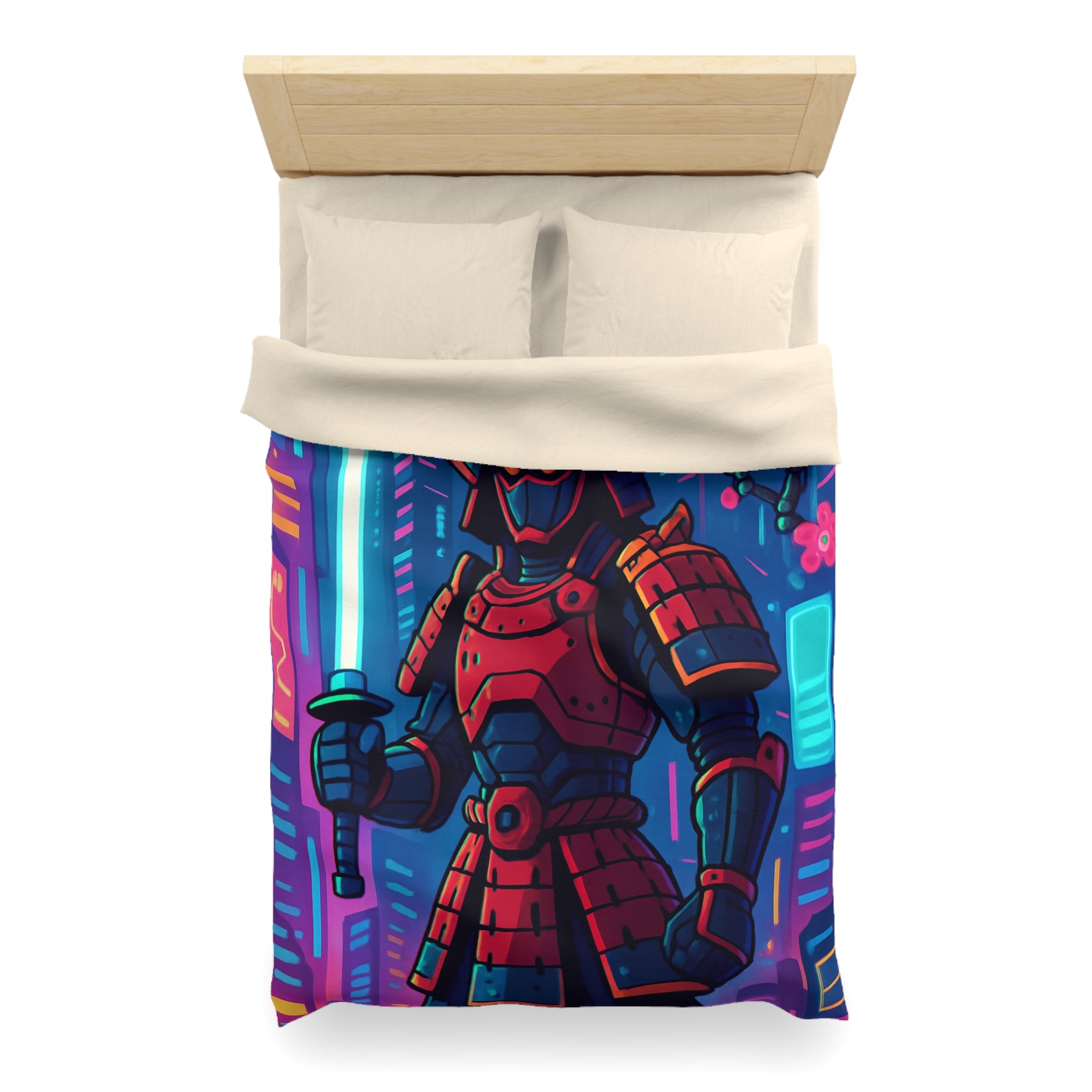 Housse de Couette Microfibre Design Artistique Moderne Décoration Chambre Confort Premium