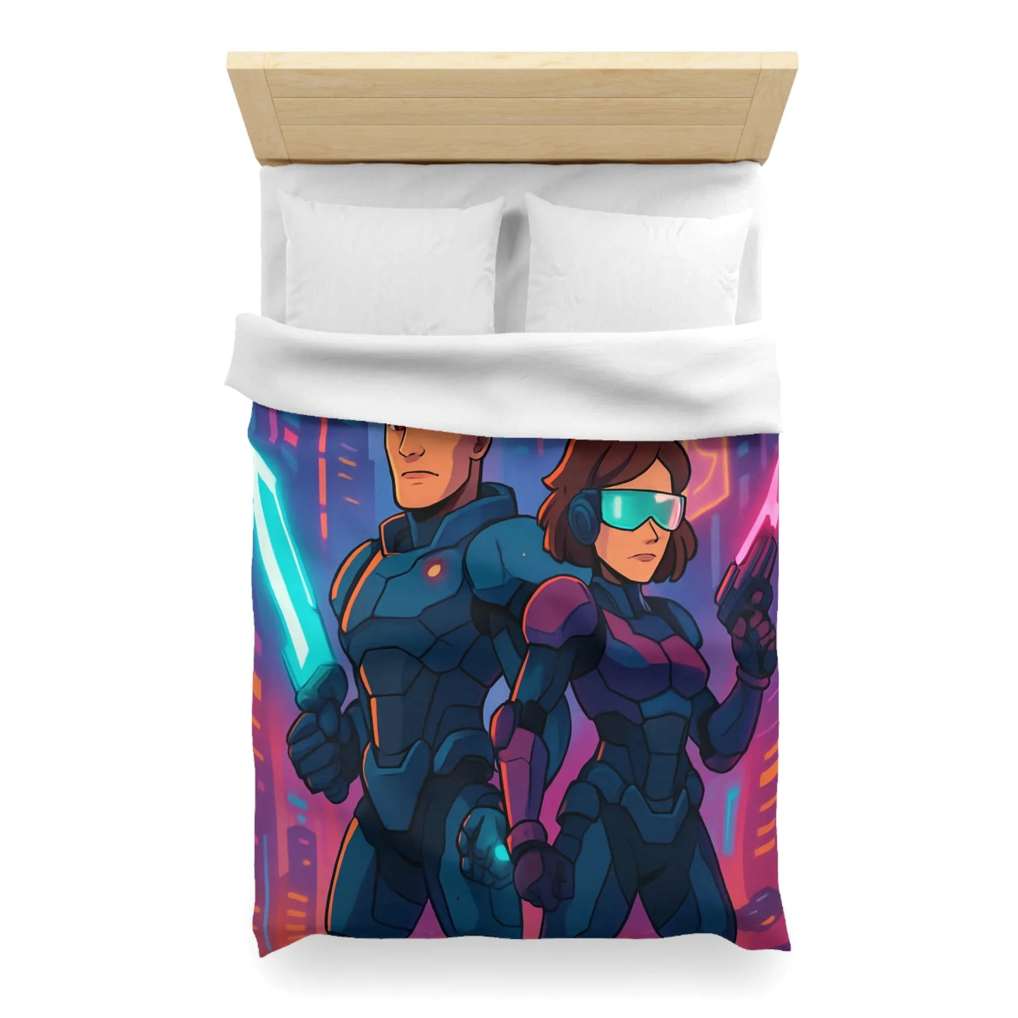 Housse de Couette Microfibre Création Artistique Moderne Design Exclusif Décoration Chambre