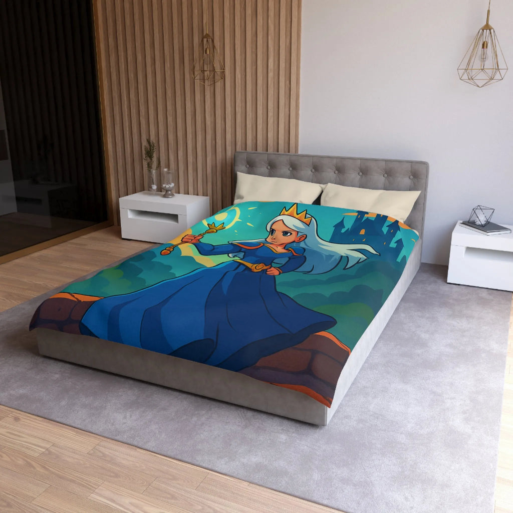 Housse de Couette Microfibre Art Graphique Contemporain Style Décoratif Chambre Tendance