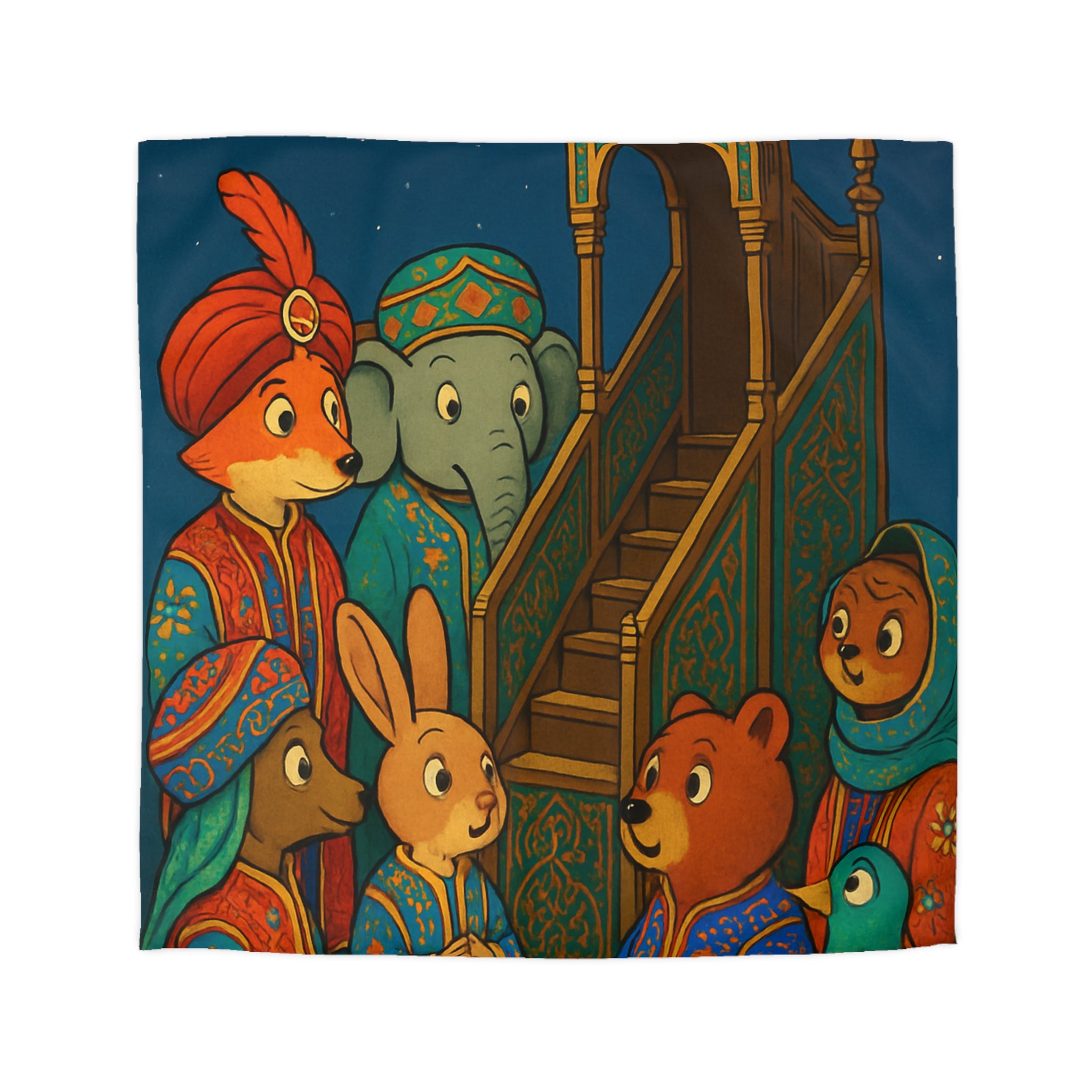 Housse de Couette Microfibre Design Artistique Moderne Décoration Chambre Confort Premium