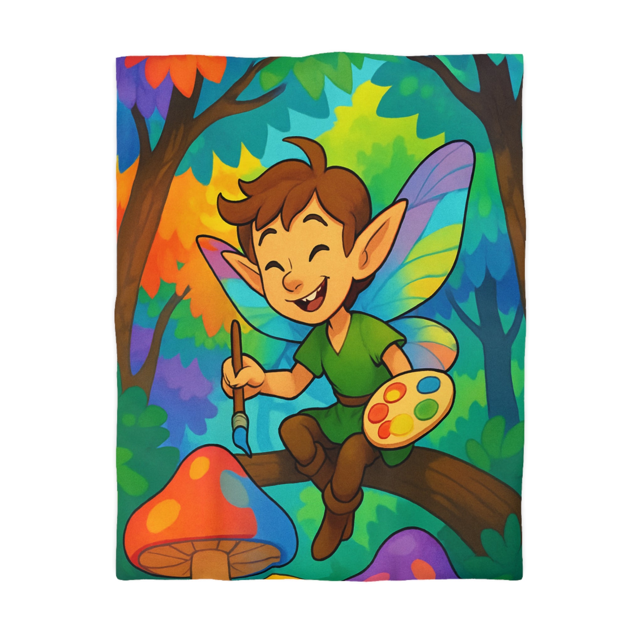 Housse de Couette Microfibre Illustration Unique Design Moderne Décoration Intérieure Raffinée