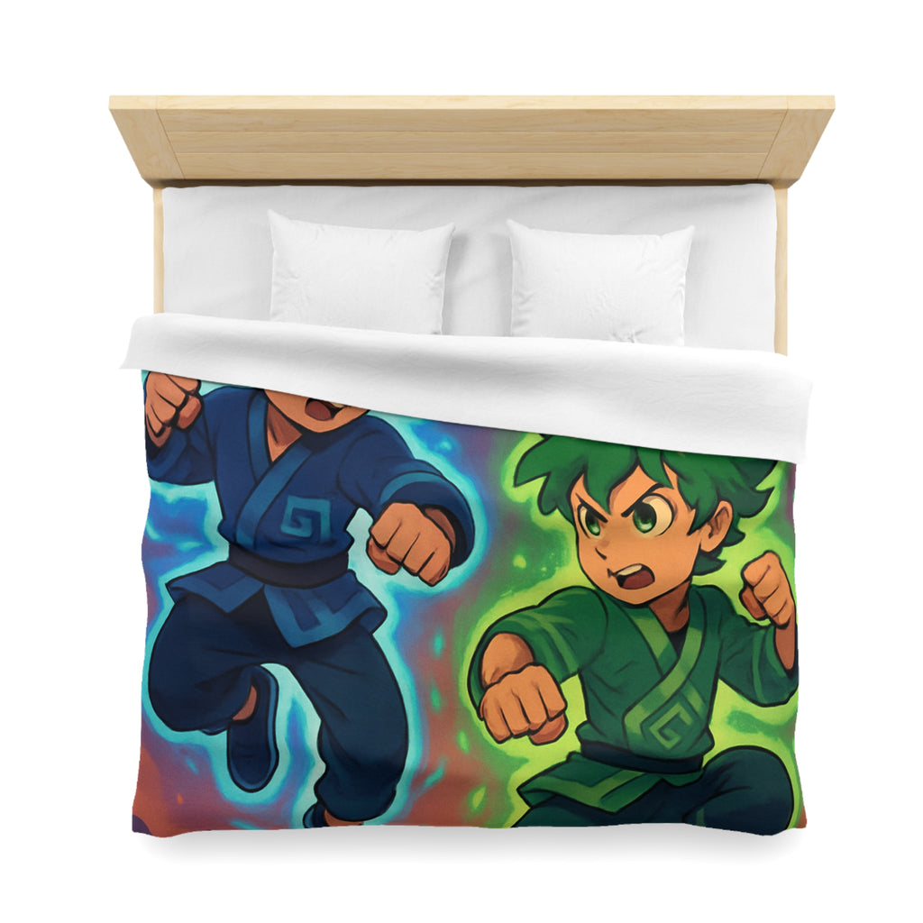 Housse de Couette Microfibre Illustration Unique Design Moderne Décoration Intérieure Raffinée