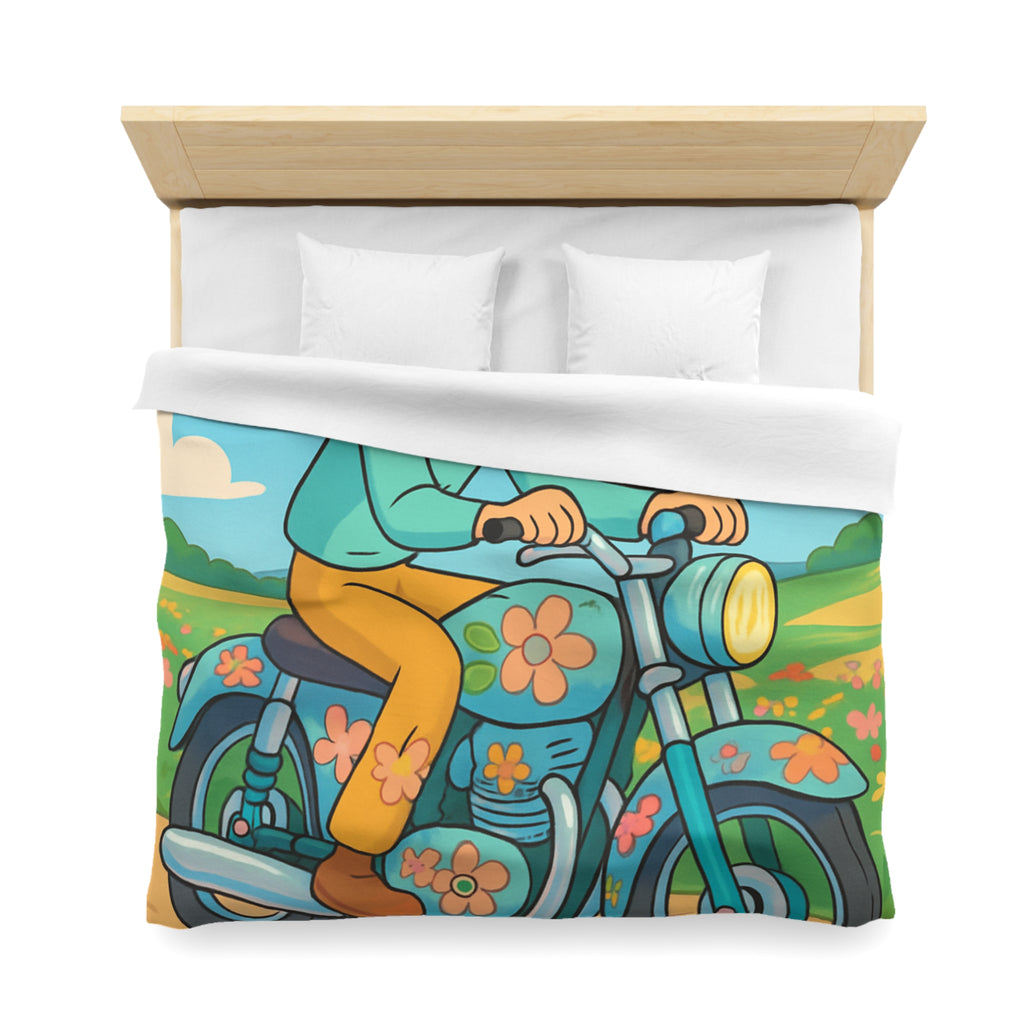 Housse de Couette Microfibre Design Artistique Moderne Décoration Chambre Confort Premium