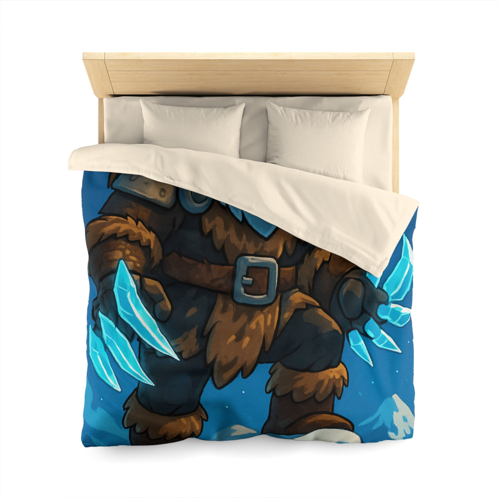 Housse de Couette Microfibre Motif Créatif Original Style Contemporain Chambre Élégante