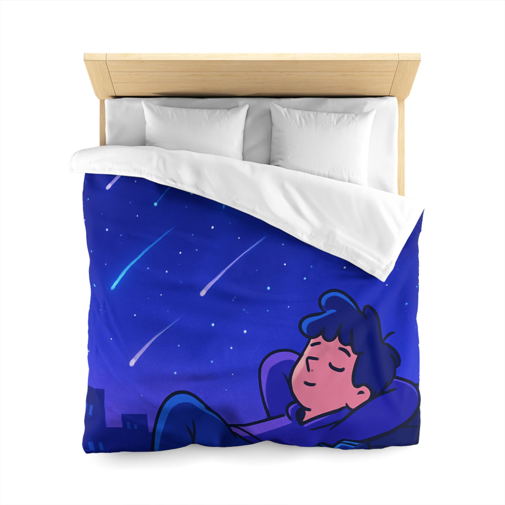 Plongez Dans Un Ciel Étoilé avec Constellations Lumineuses Sur Housse de Couette Envoûtante