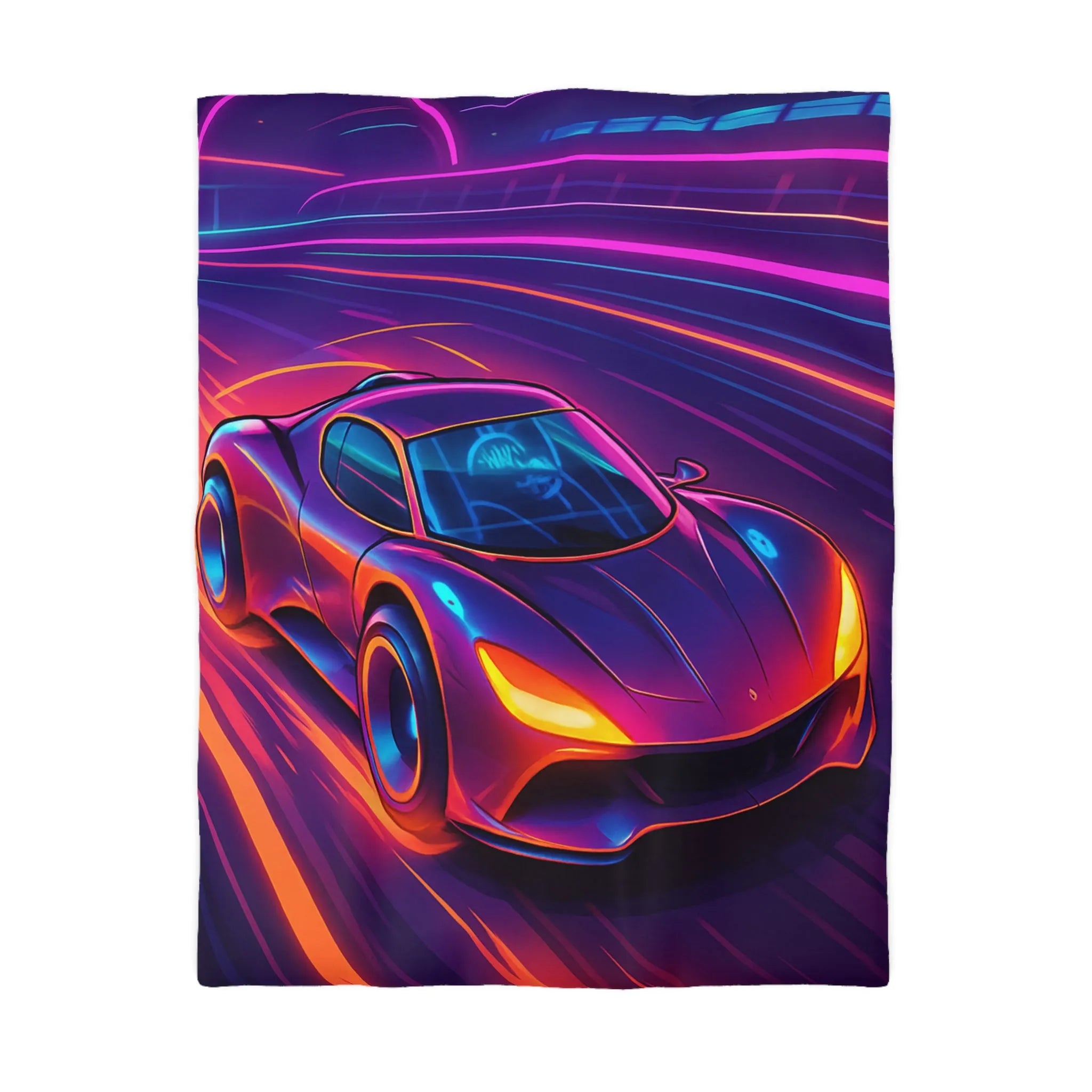 Housse de Couette Microfibre Art Graphique Contemporain Style Décoratif Chambre Tendance