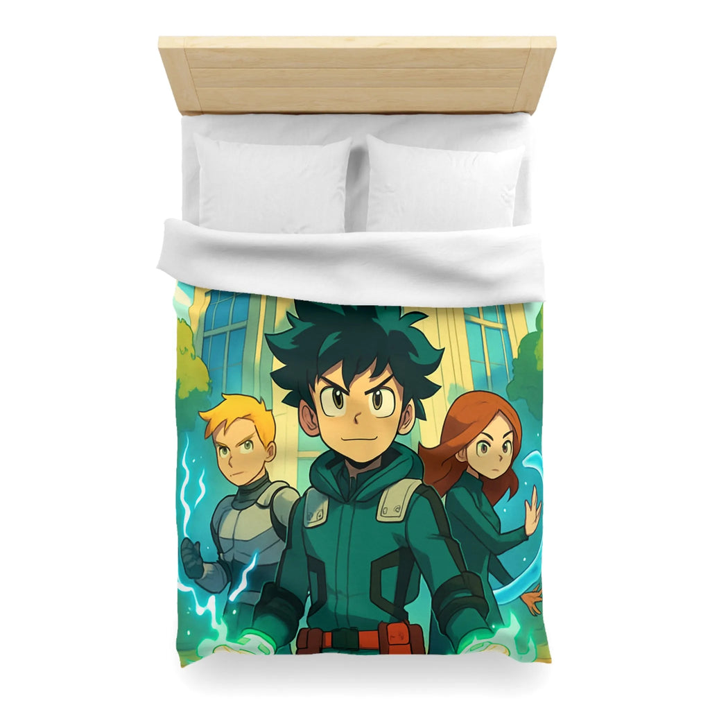 Housse de Couette Microfibre Art Graphique Contemporain Style Décoratif Chambre Tendance