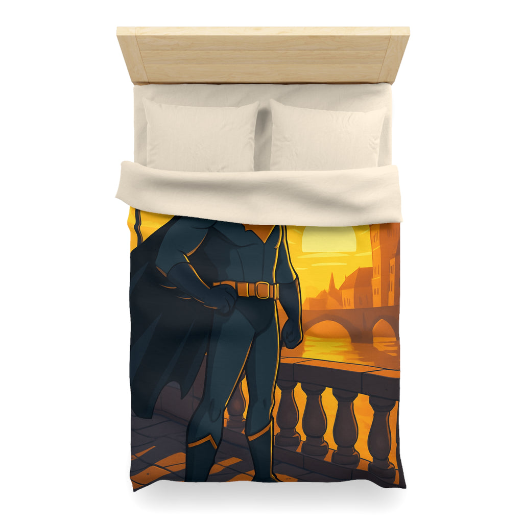 Housse de Couette Microfibre Motif Créatif Original Style Contemporain Chambre Élégante