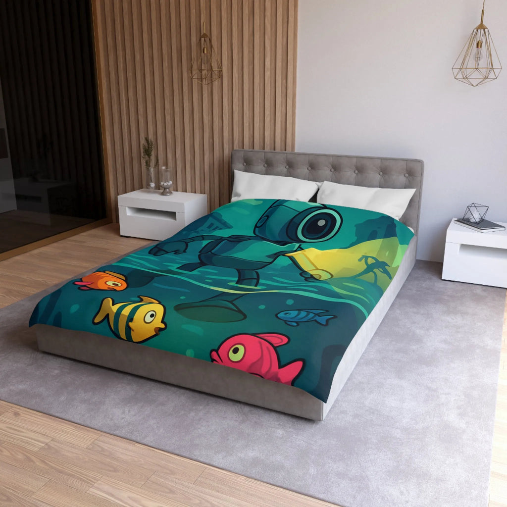 Explorez les Merveilles Sous-Marines avec un Robot Scaphandre et Poissons Colorés Magnifiques