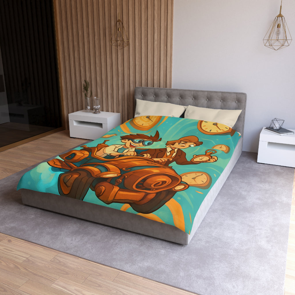 Housse de Couette Microfibre Design Artistique Moderne Décoration Chambre Confort Premium