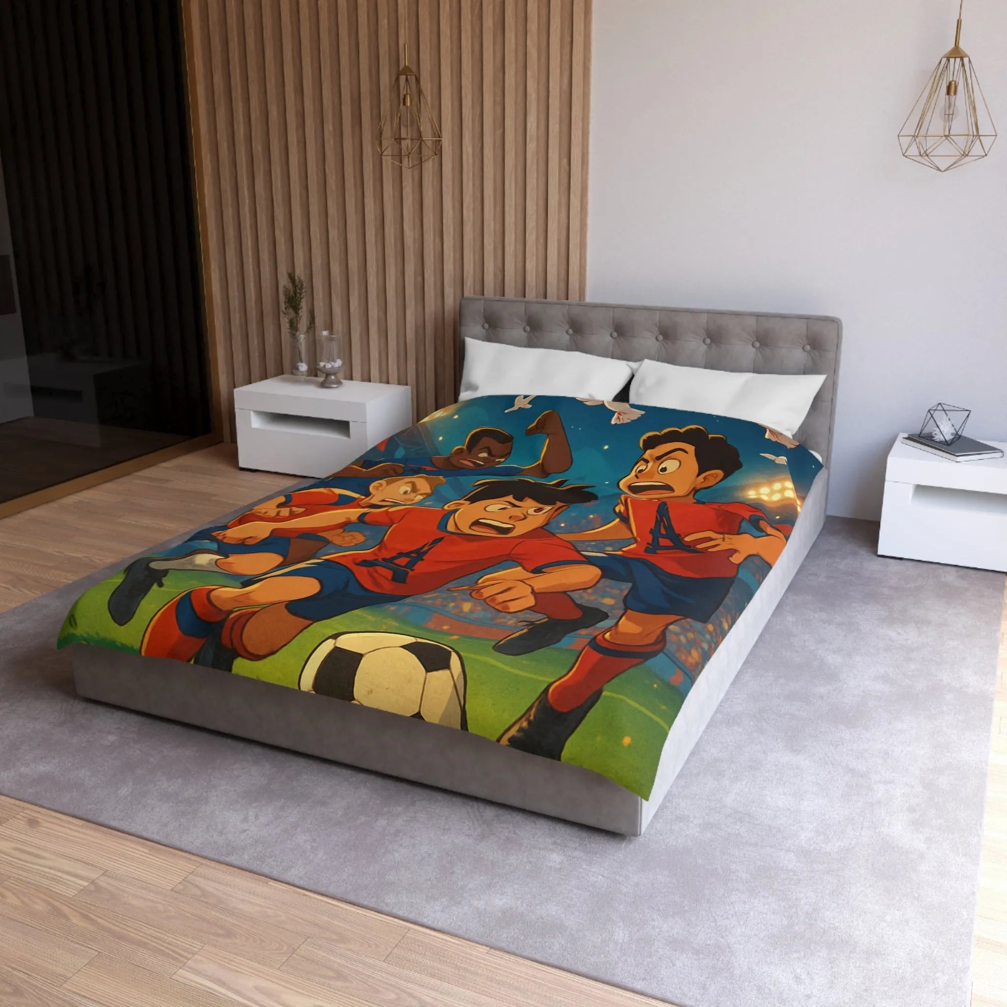 Housse de Couette Microfibre Création Artistique Moderne Design Exclusif Décoration Chambre