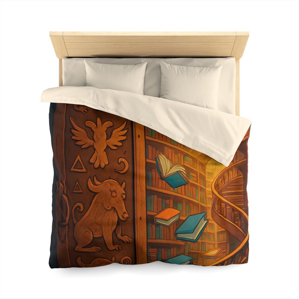 Housse de Couette Microfibre Design Artistique Moderne Décoration Chambre Confort Premium