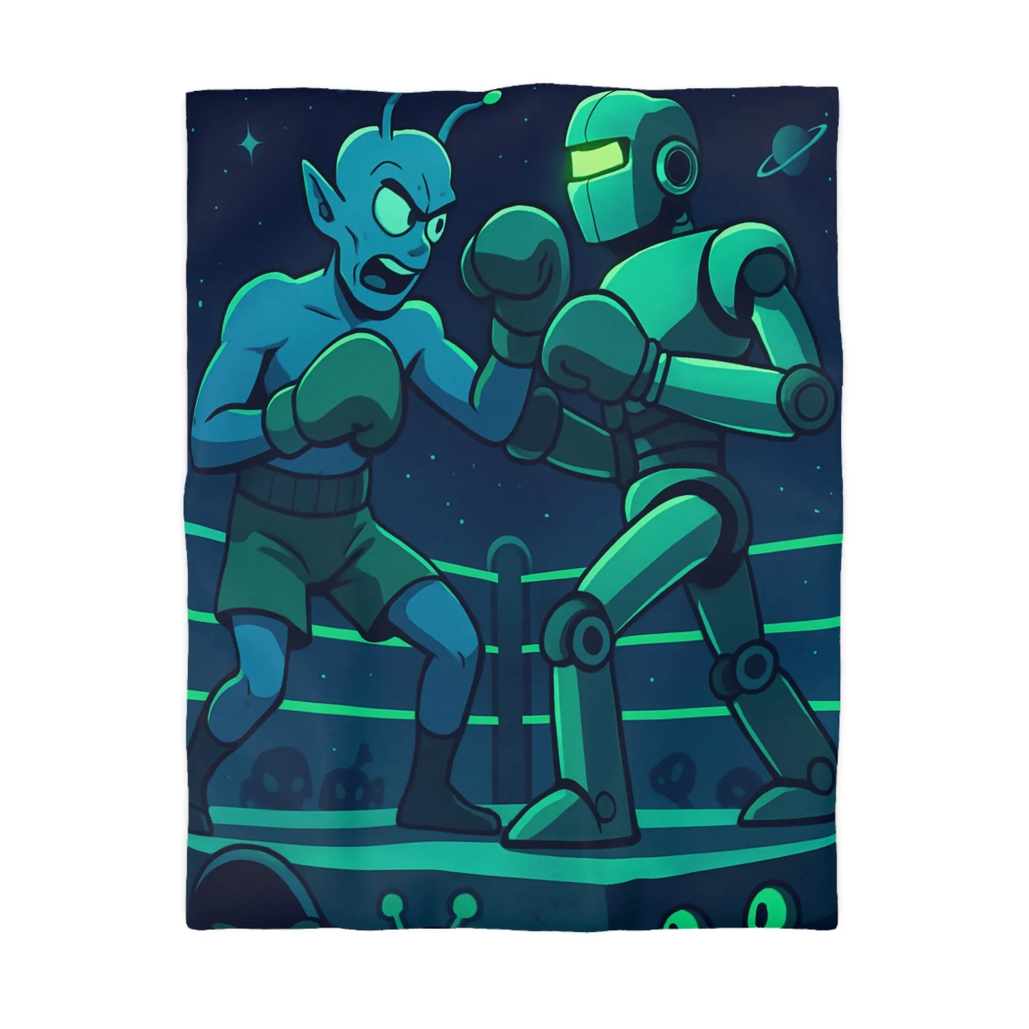 Housse de Couette Microfibre Art Graphique Contemporain Style Décoratif Chambre Tendance