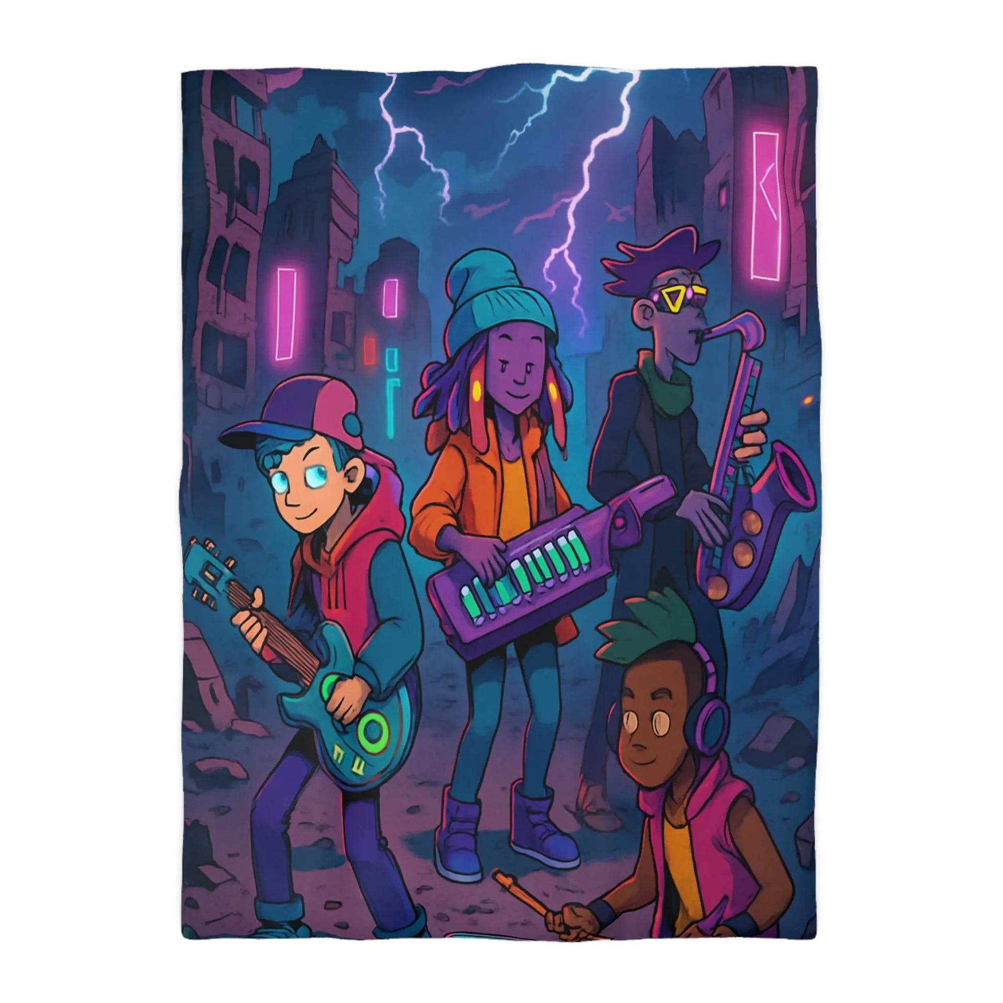 Housse de Couette Microfibre Création Artistique Moderne Design Exclusif Décoration Chambre