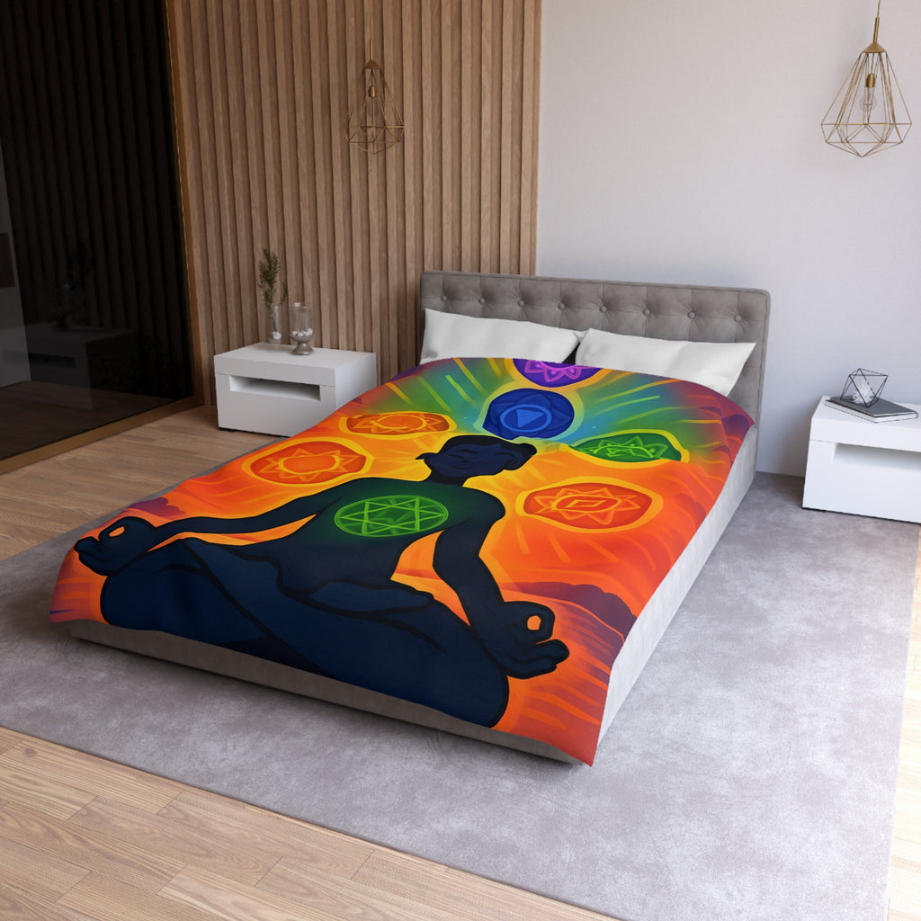 Housse de Couette Microfibre Design Artistique Moderne Décoration Chambre Confort Premium