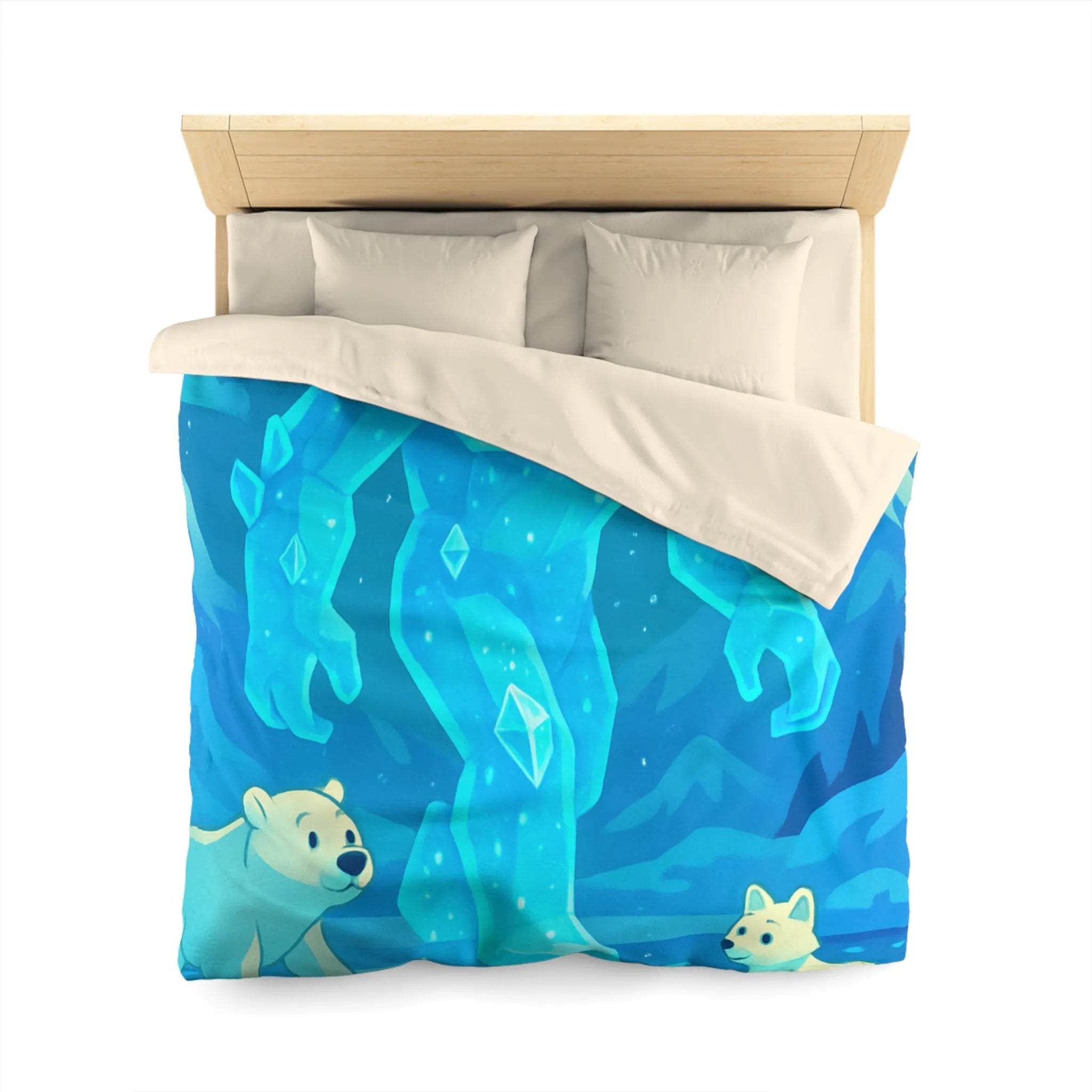 Housse de Couette Microfibre Art Graphique Contemporain Style Décoratif Chambre Tendance