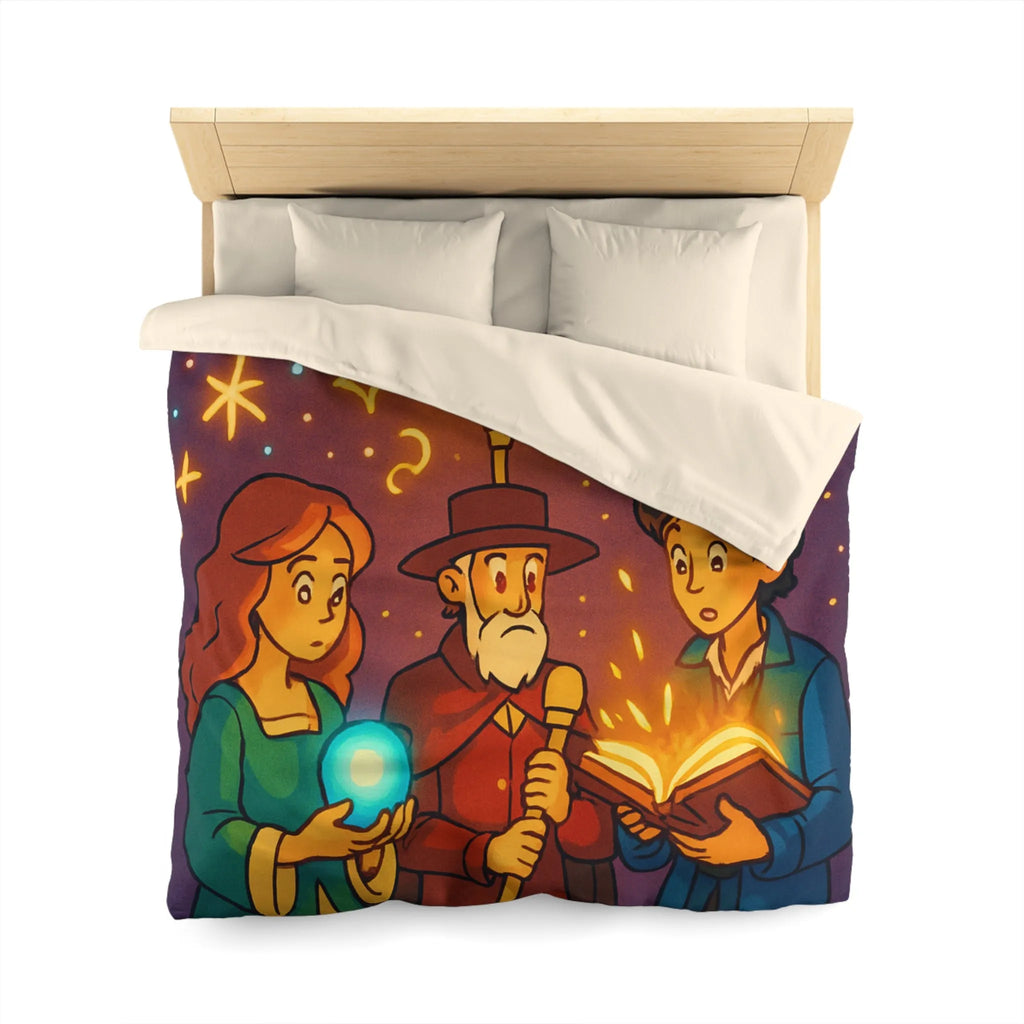 Explorez un Monde Magique avec Housse de Couette Aux Détails Lumineux et Enchantés