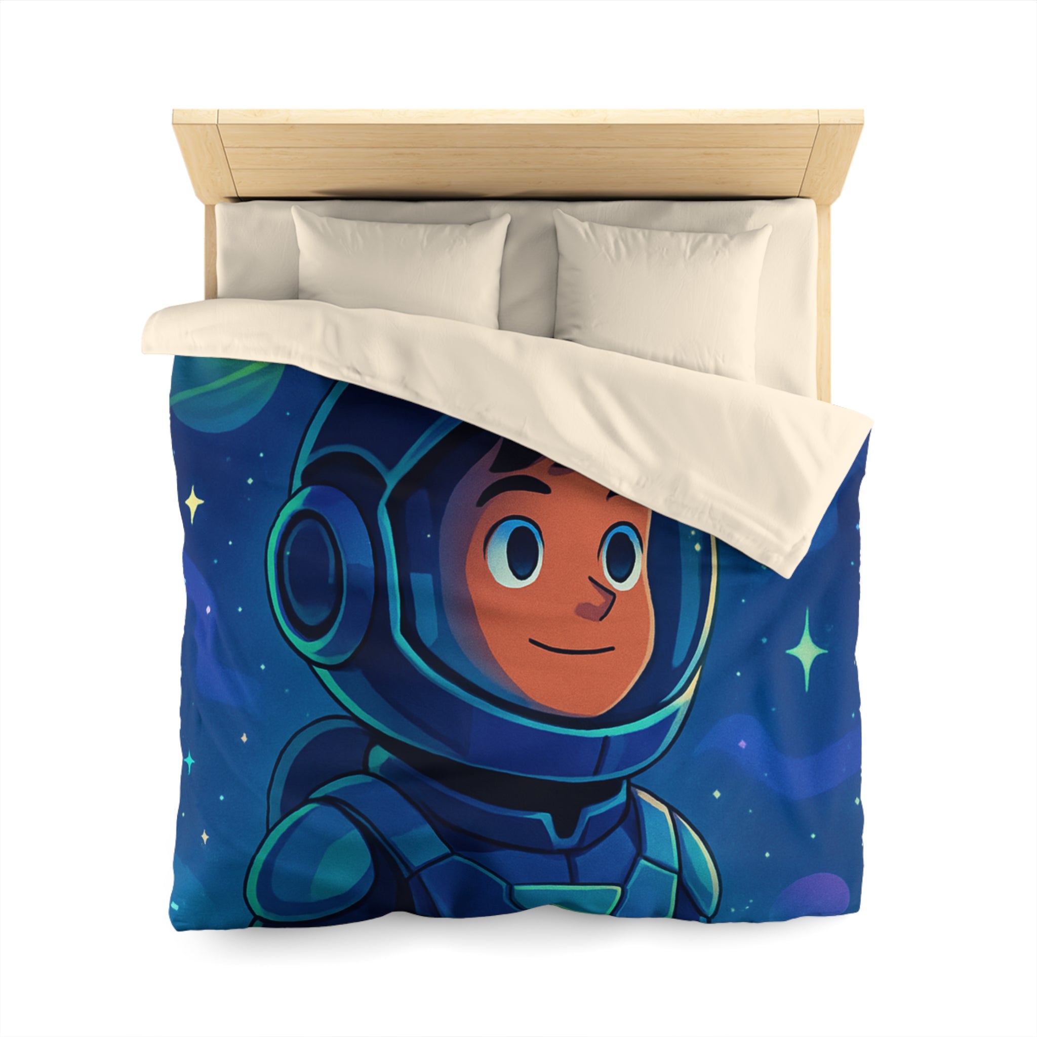 Housse de Couette Microfibre Illustration Unique Design Moderne Décoration Intérieure Raffinée