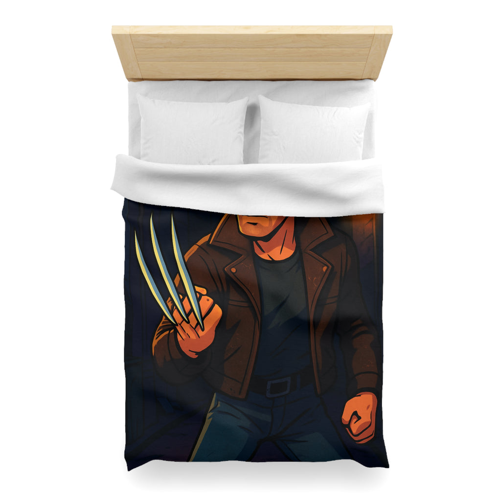 Housse de Couette Microfibre Illustration Unique Design Moderne Décoration Intérieure Raffinée