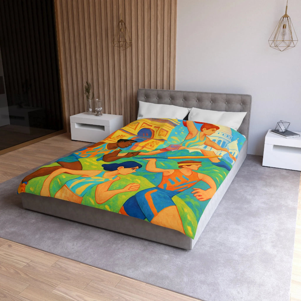 Housse de Couette Microfibre Création Artistique Moderne Design Exclusif Décoration Chambre