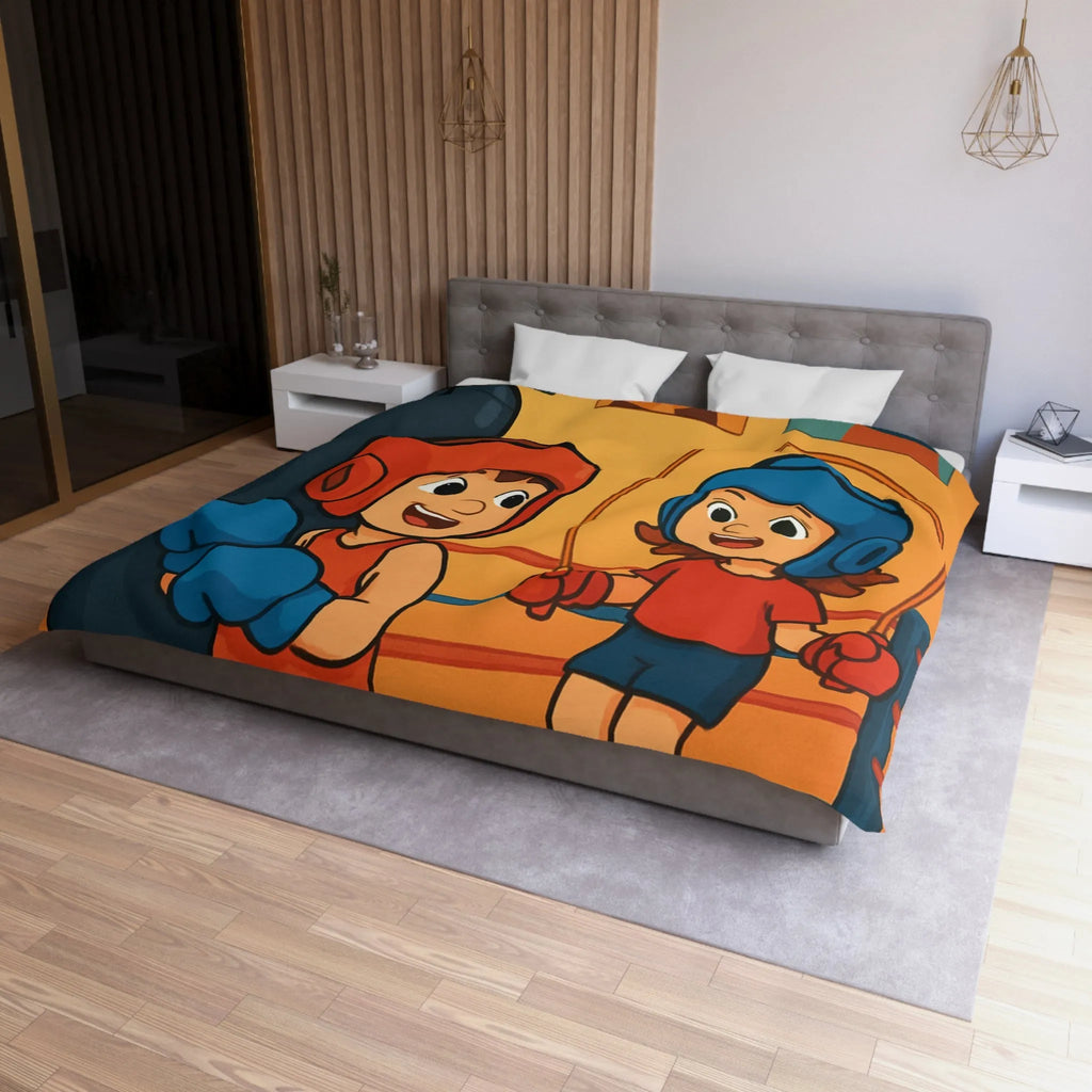 Housse de Couette Microfibre Création Artistique Moderne Design Exclusif Décoration Chambre