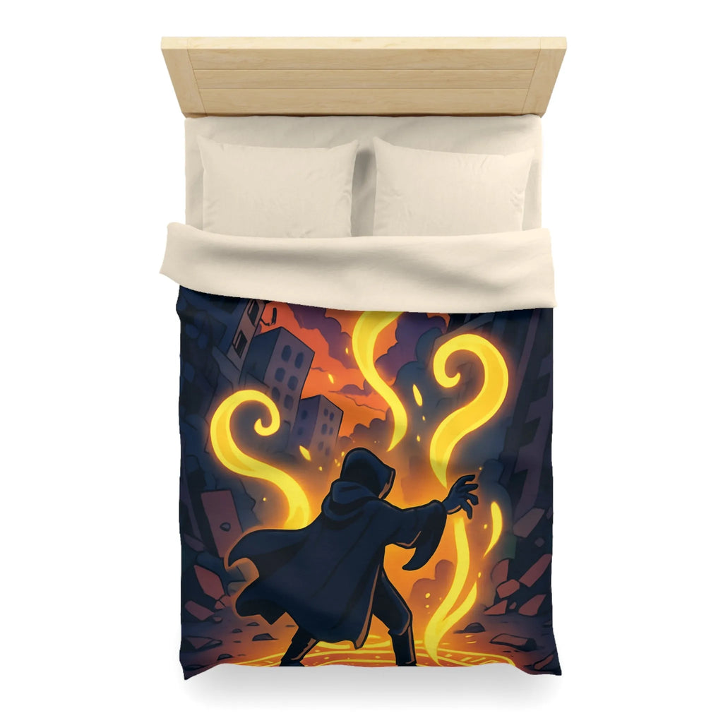 Housse de Couette Microfibre Art Graphique Contemporain Style Décoratif Chambre Tendance