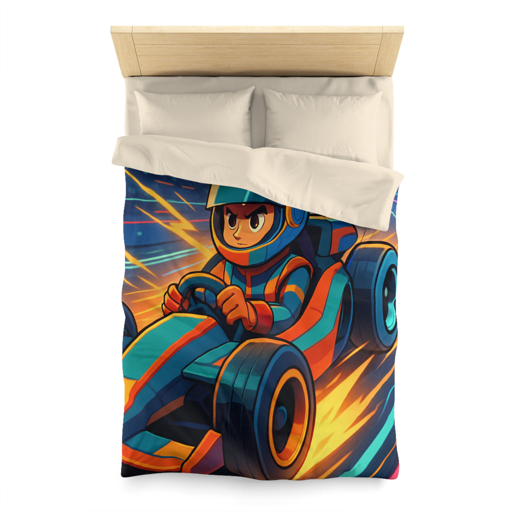 Housse de Couette Microfibre Motif Créatif Original Style Contemporain Chambre Élégante