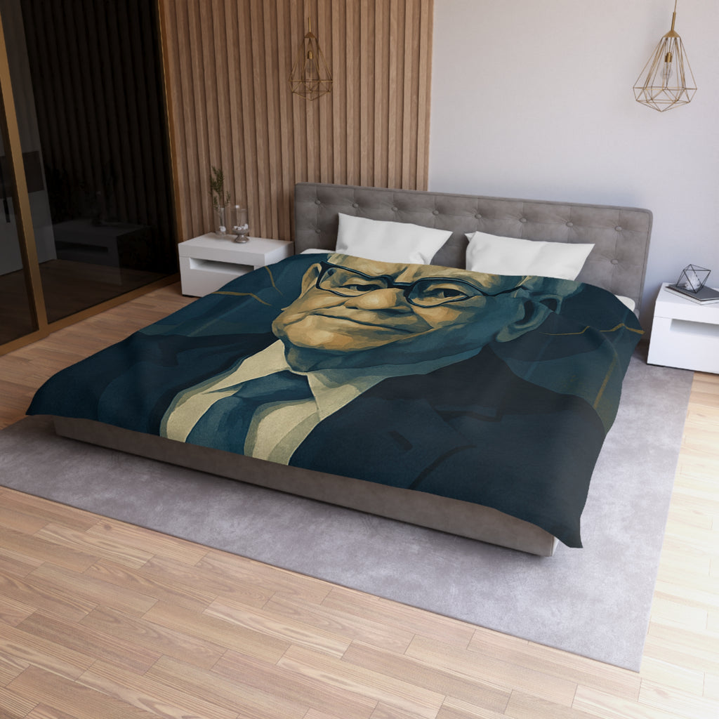 Housse de Couette Microfibre Design Artistique Moderne Décoration Chambre Confort Premium