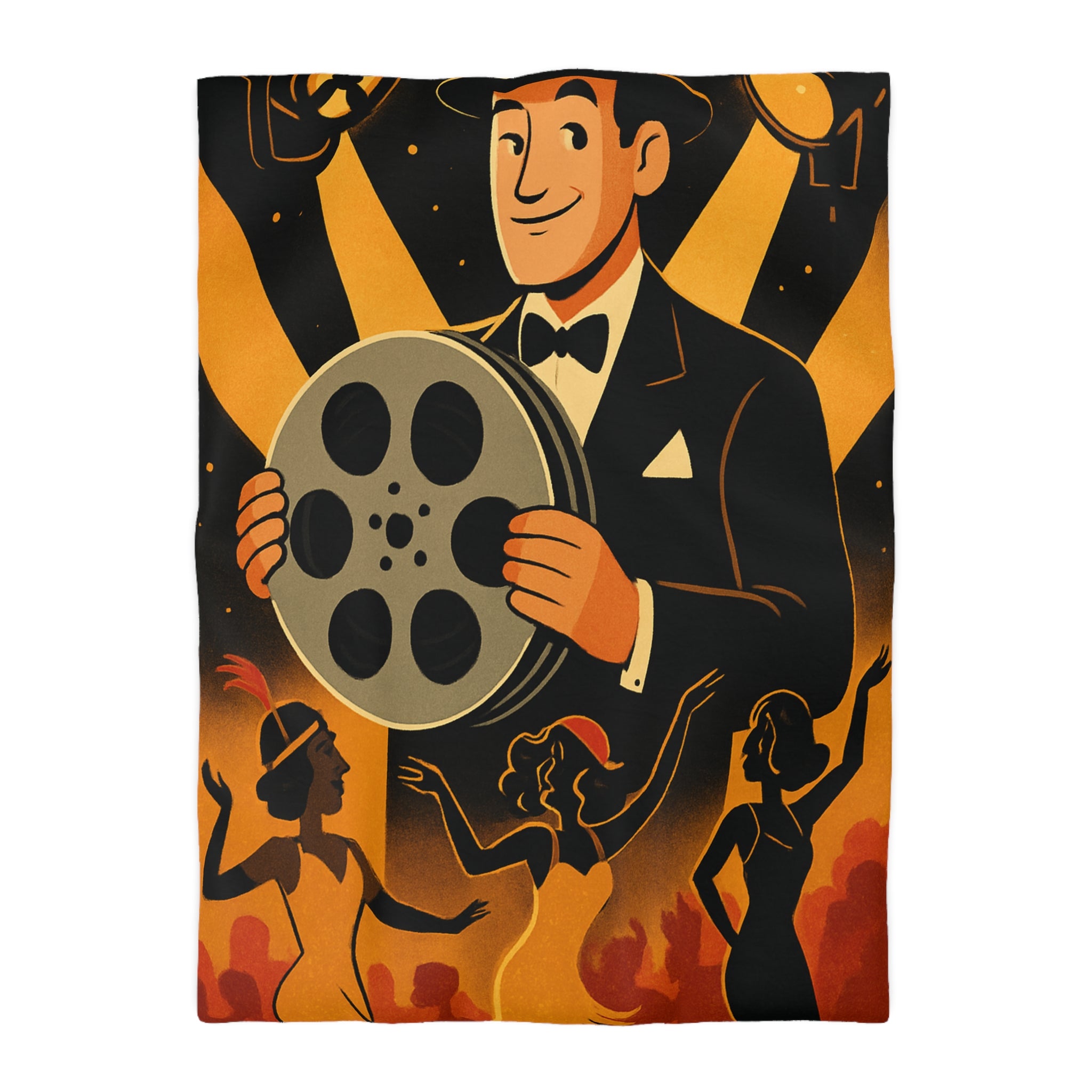 Housse de Couette Microfibre Illustration Unique Design Moderne Décoration Intérieure Raffinée