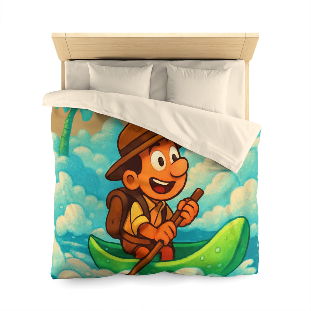 Housse de Couette Microfibre Motif Créatif Original Style Contemporain Chambre Élégante