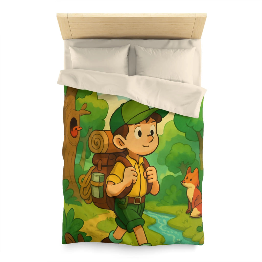 Housse de Couette Enfant Forêt Aventure Animaux Ciel Rêveur Exploration Nature
