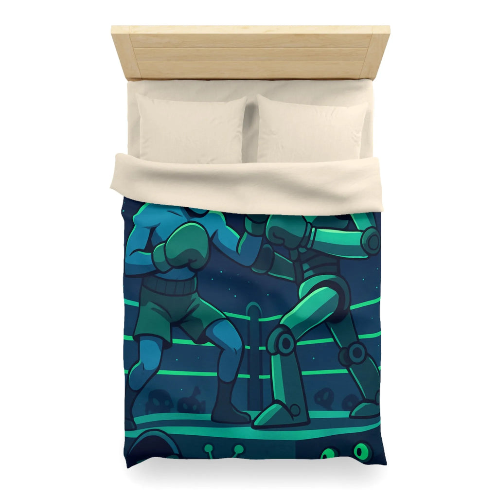 Housse de Couette Microfibre Art Graphique Contemporain Style Décoratif Chambre Tendance